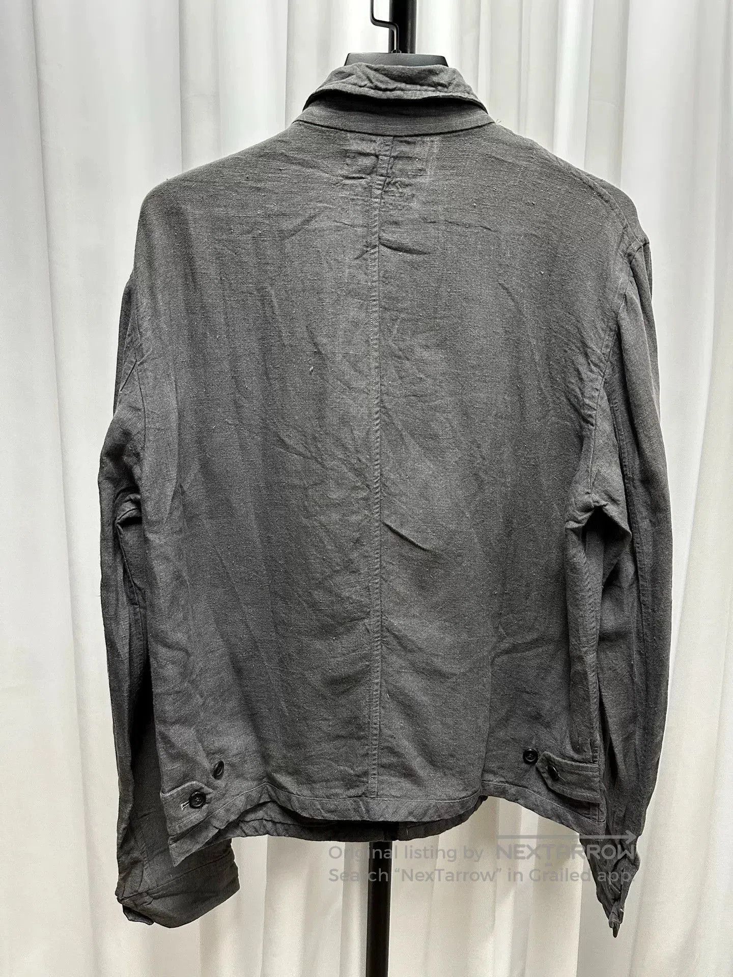 Comme des Garcons SHIRT Comme des Garcons Gray Linen Jacket. Size US M / EU 48-50 / 2 - 5 Thumbnail