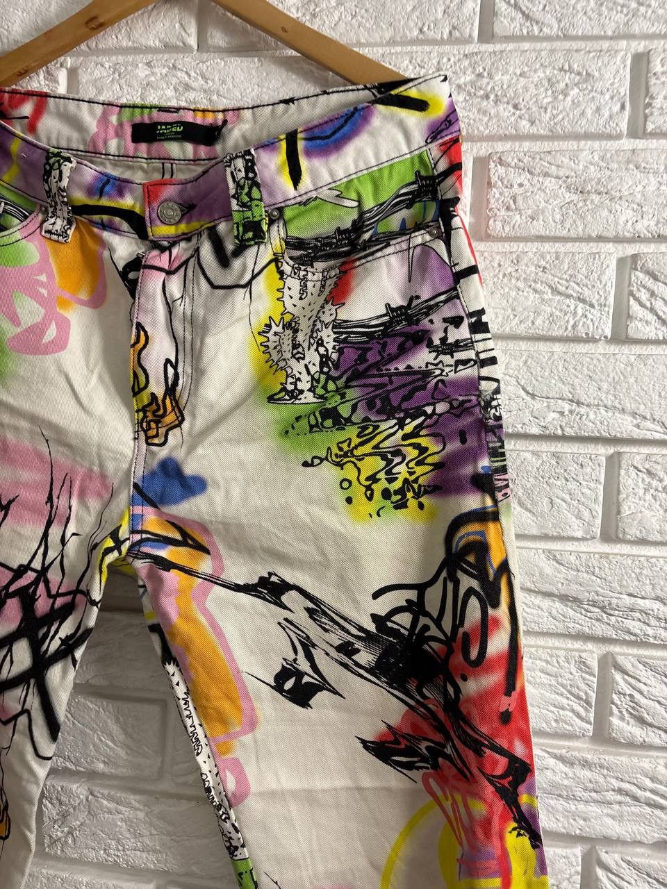 Jaded London Jaded London denim graffiti print suit Jacket Pants Y2K Size US XS / EU 42 / 0 - 9 Thumbnail