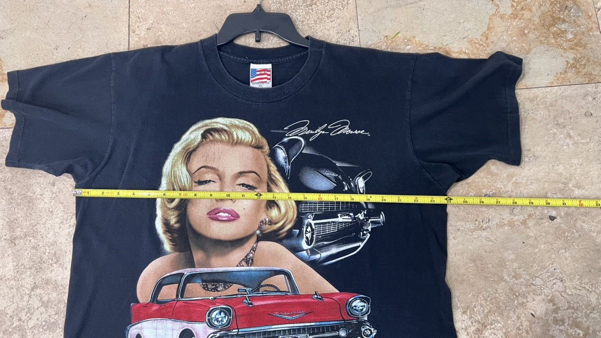 Band Tees × Vintage ‘90s Marilyn Monroe with a 1957 Chevrolet Bel Air Size XL Size US XL / EU 56 / 4 - 10 Thumbnail
