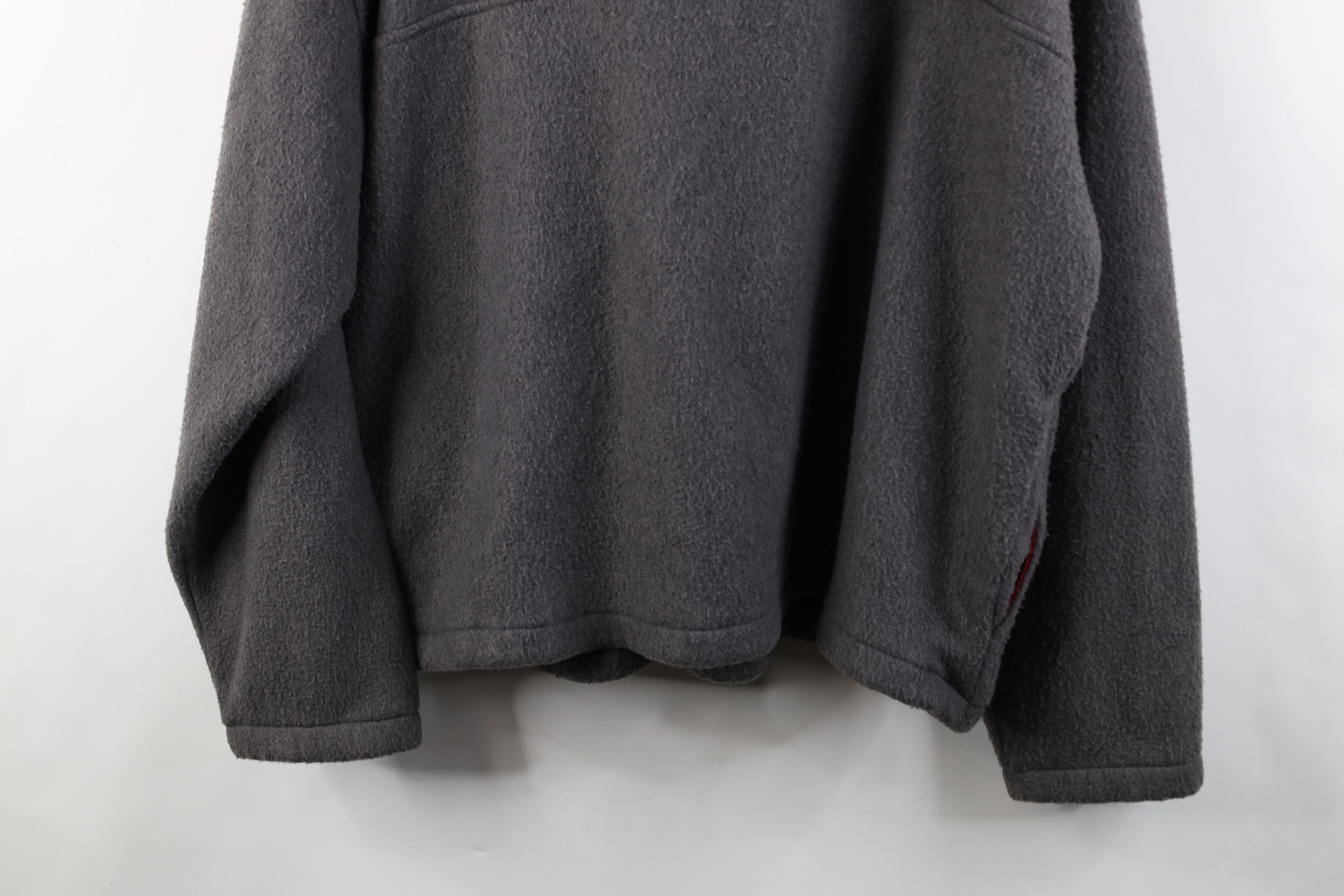 Vintage Vintage 90s Streetwear Half Zip Fleece Pullover Sweater Gray Size US XL / EU 56 / 4 - 12 Thumbnail