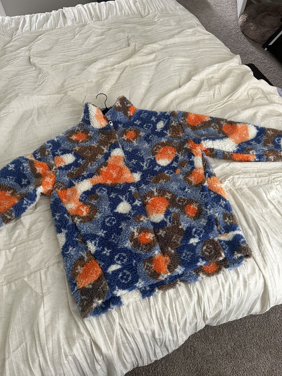 Louis Vuitton Jacquard Camo Fleece Blouson Size XL In Multicolor Size US XL / EU 56 / 4 - 1 Thumbnail
