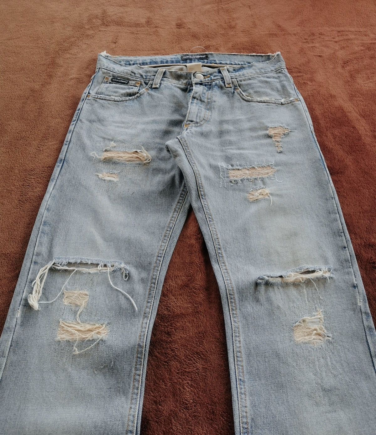 Dolce Gabbana D&G Distressed Ripped Jeans