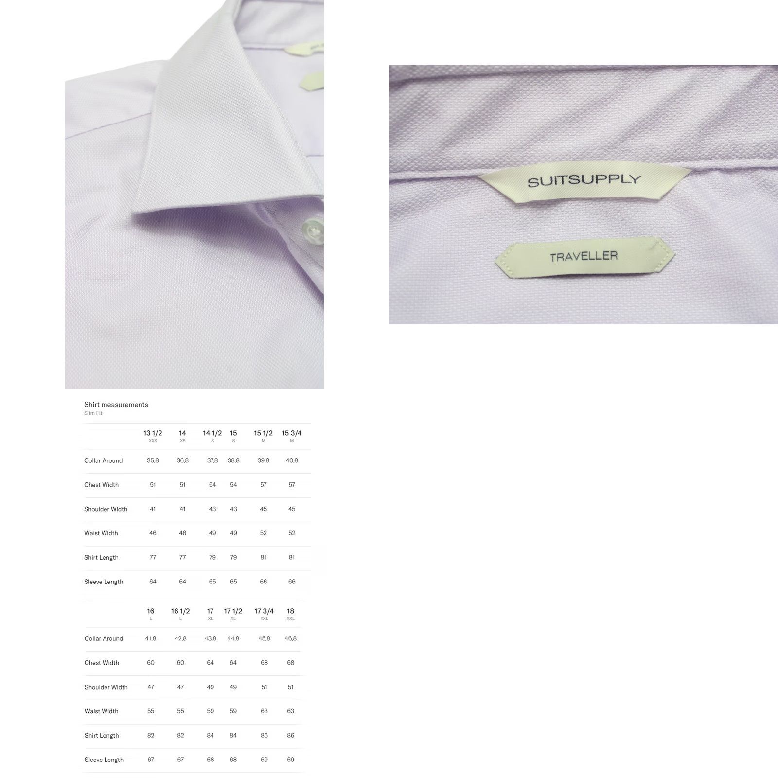 Suitsupply Suitsupply Traveller Formal Shirt Men's 2XL Cutaway Purple Formal Shirt 2XL Mens Formal Dress Shirt Purple Size 48R - 8 Thumbnail