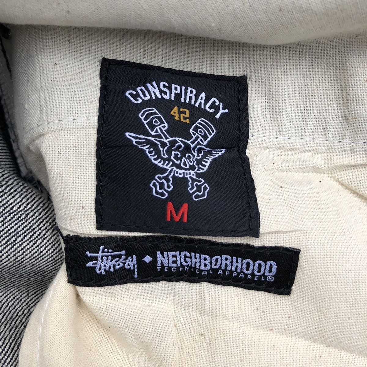 Neighborhood Stussy x Neighborhood Conspiracy Selvedge Jeans Size US 32 / EU 48 - 10 Thumbnail