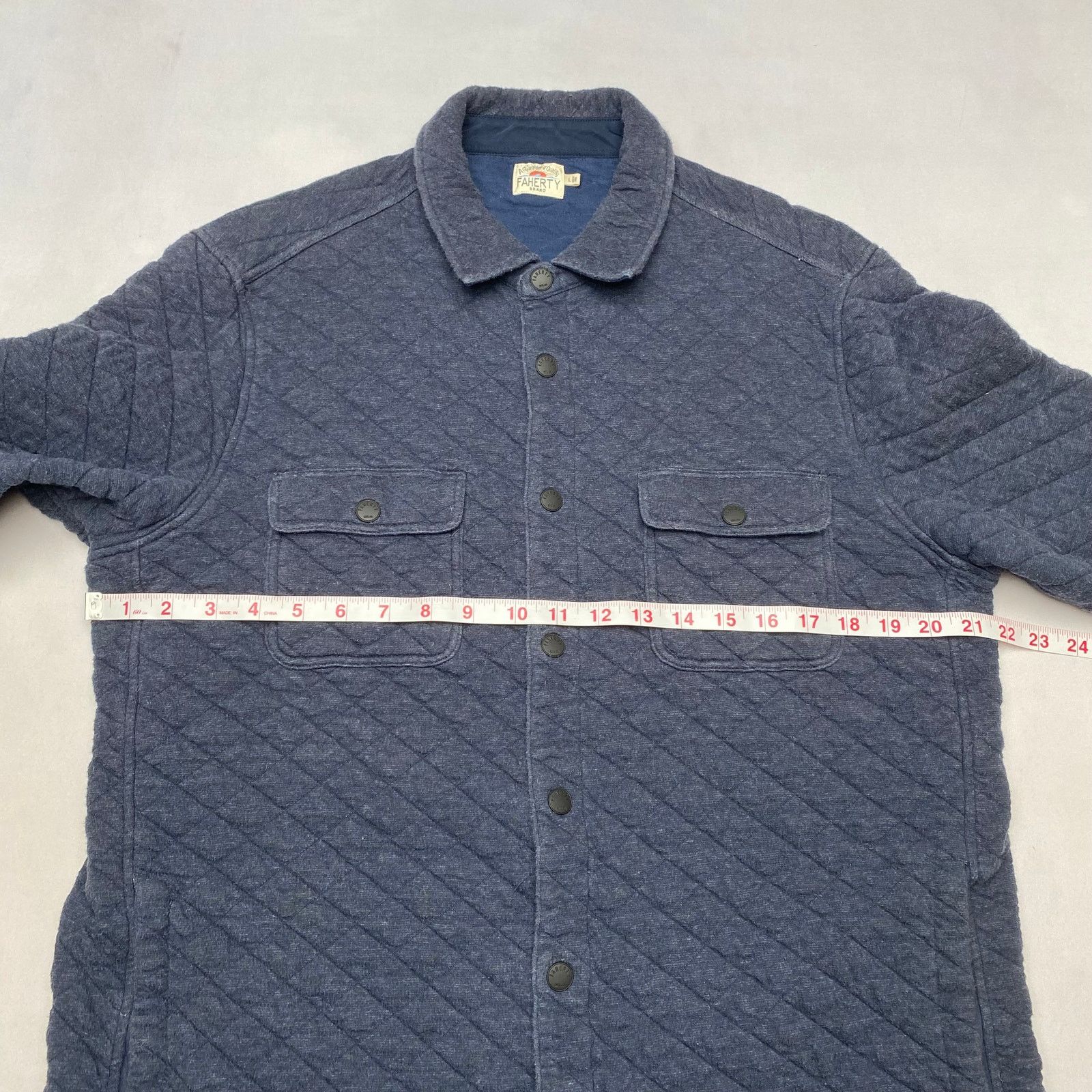Faherty Faherty Epic Quilted Fleece CPO Shirt Jacket Shacket Men's L Size US L / EU 52-54 / 3 - 7 Thumbnail