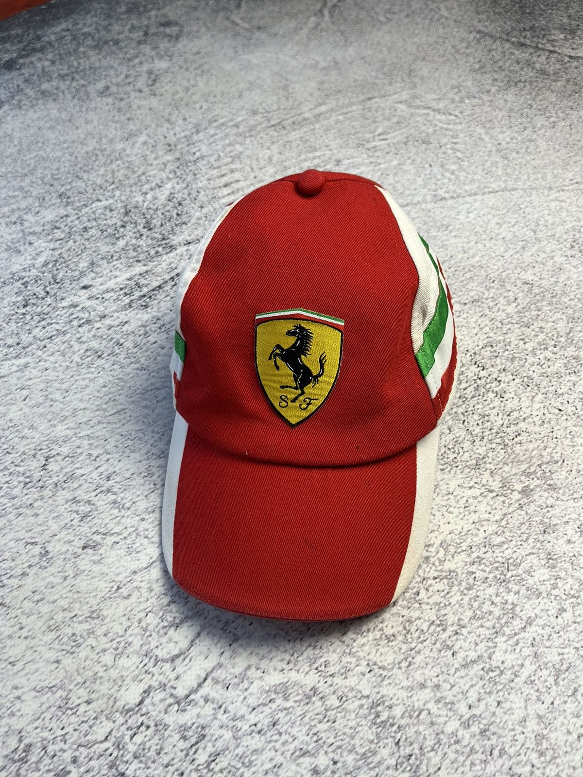 Ferrari Vintage Puma Ferrari Distressed Cap Y2K Size ONE SIZE - 2 Thumbnail