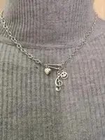 Japanese Brand Smiling Face Vintage Necklace chain pendent Size ONE SIZE - 2 Thumbnail