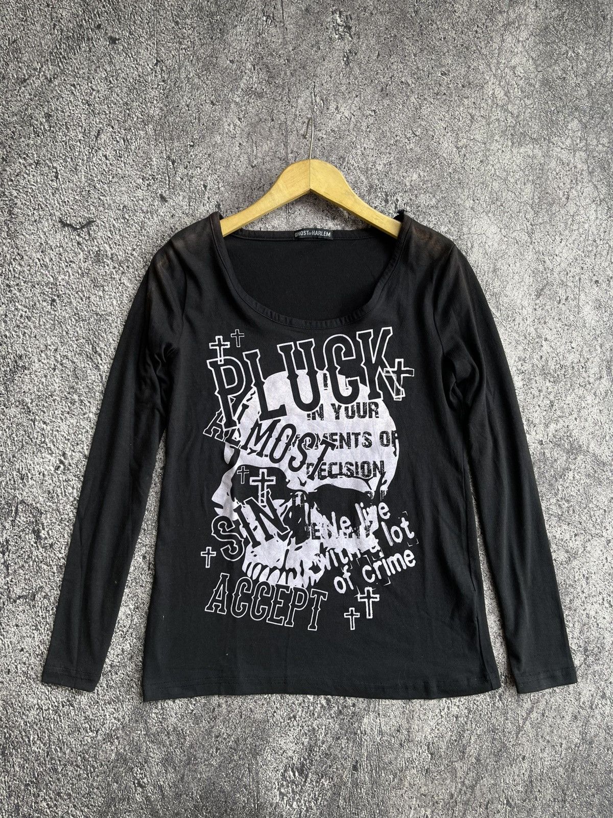 Japanese Brand Y2k Ghost of Harlem ifsixwasnine long sleeve Skull Size US M / EU 48-50 / 2 - 1 Thumbnail