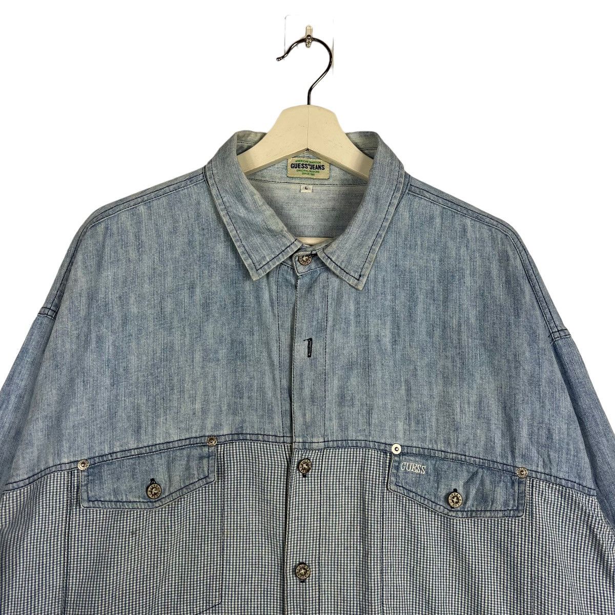 Guess 🔥 GUESS JEANS HIKORY STRIPE SHIRT JACKET MADE IN USA Size US L / EU 52-54 / 3 - 3 Thumbnail