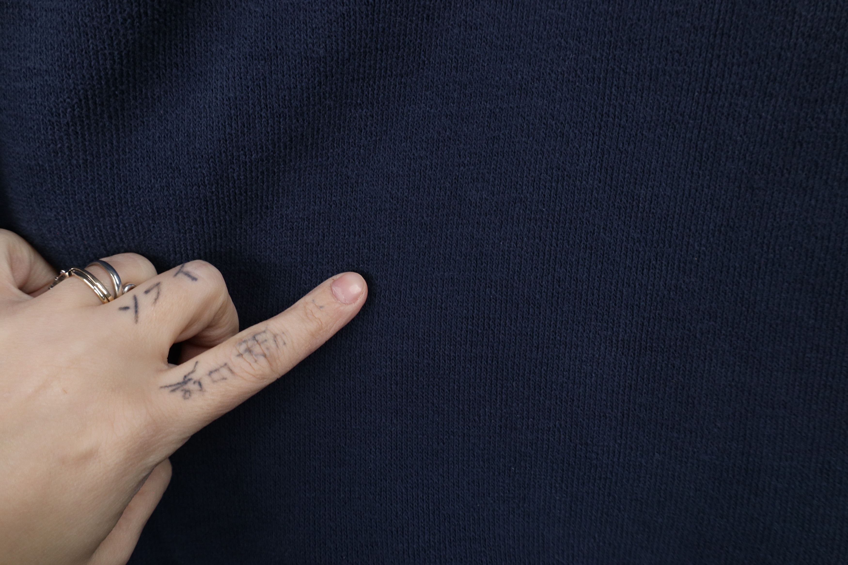 Vintage Vintage 90s Streetwear Ribbed Knit Crewneck Sweater Blue Size US XL / EU 56 / 4 - 6 Thumbnail