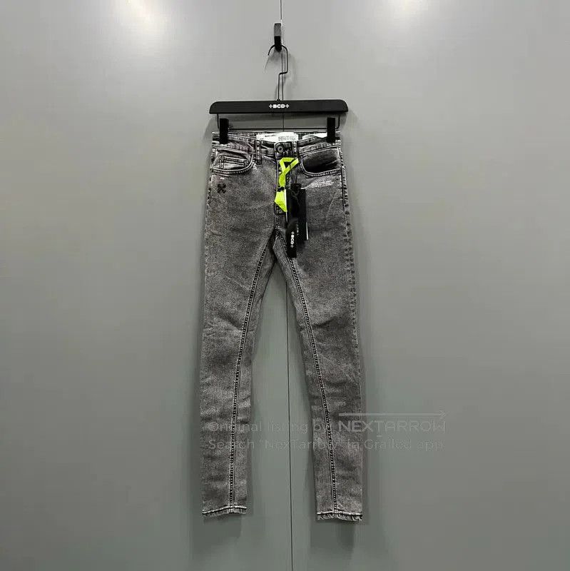 Off-White Off-White Summer Gray Cotton Casual Pants . Size 28" / US 6 / IT 42 - 1 Thumbnail