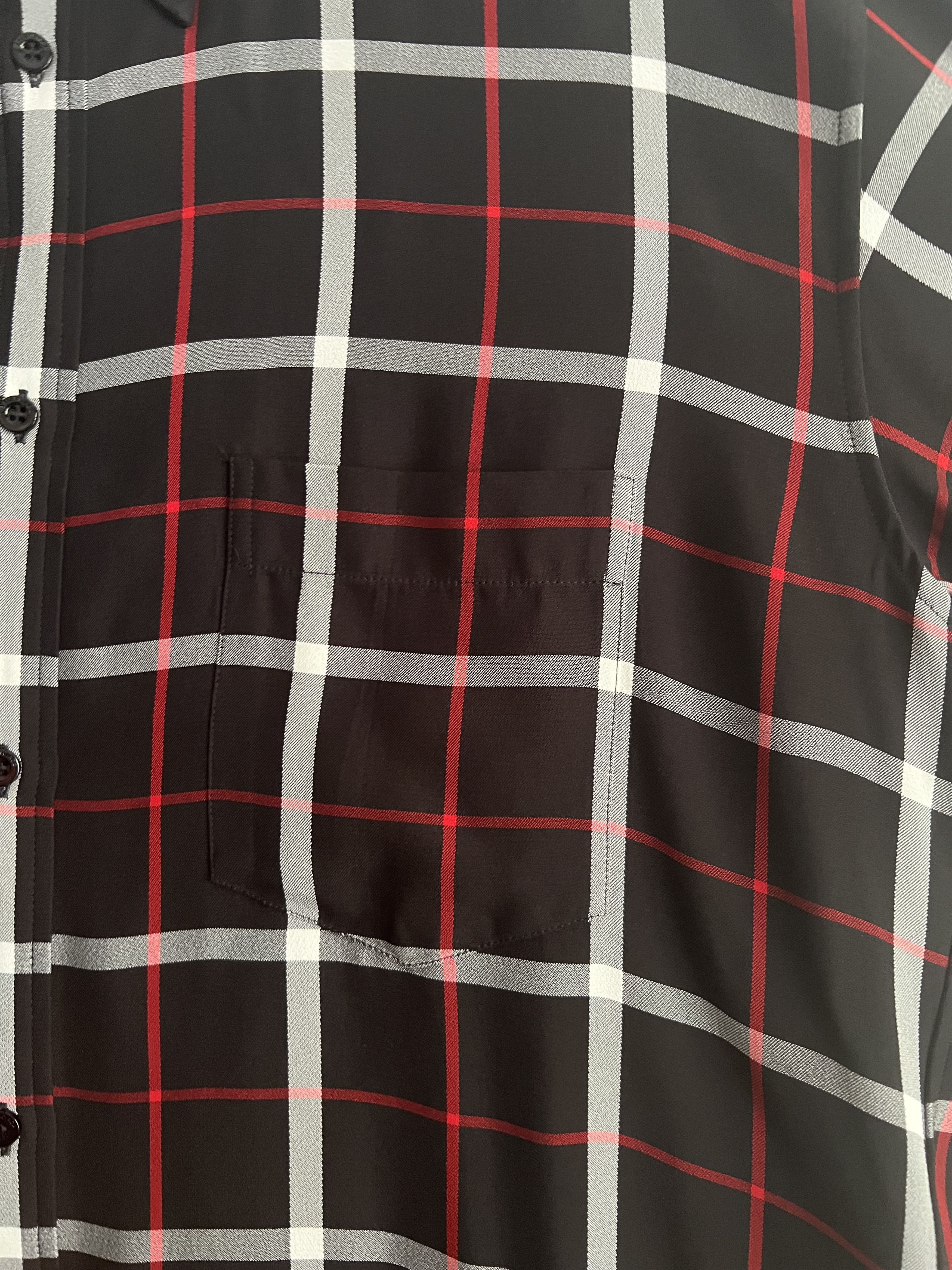 Balenciaga Balenciaga Oversize Logo Print Check Shirt Size US S / EU 44-46 / 1 - 5 Thumbnail
