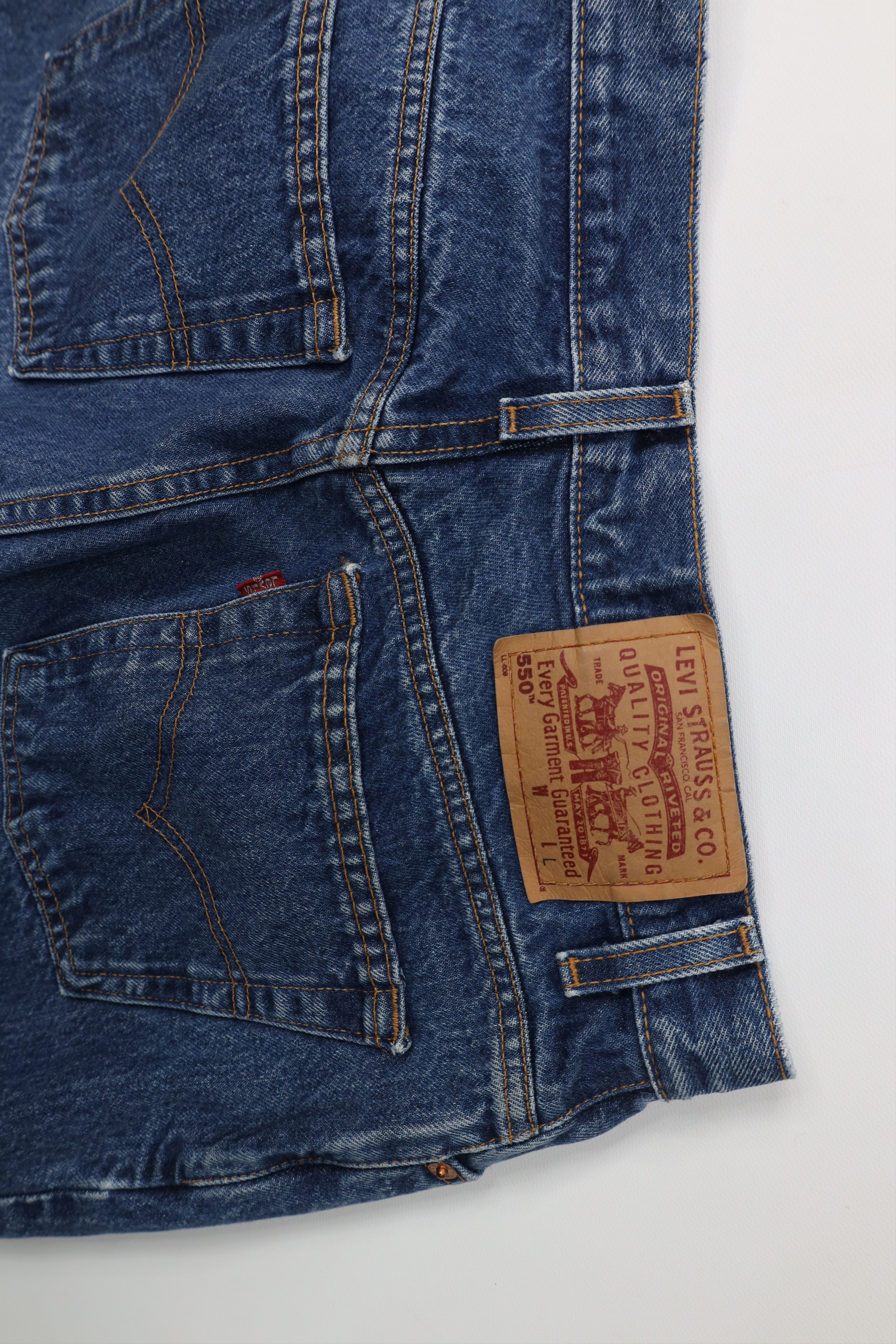 Levi's Vintage Y2K 2000 Levis 550 Fit Tapered Leg Denim Jeans Size 34" / US 12 / IT 48 - 13 Thumbnail