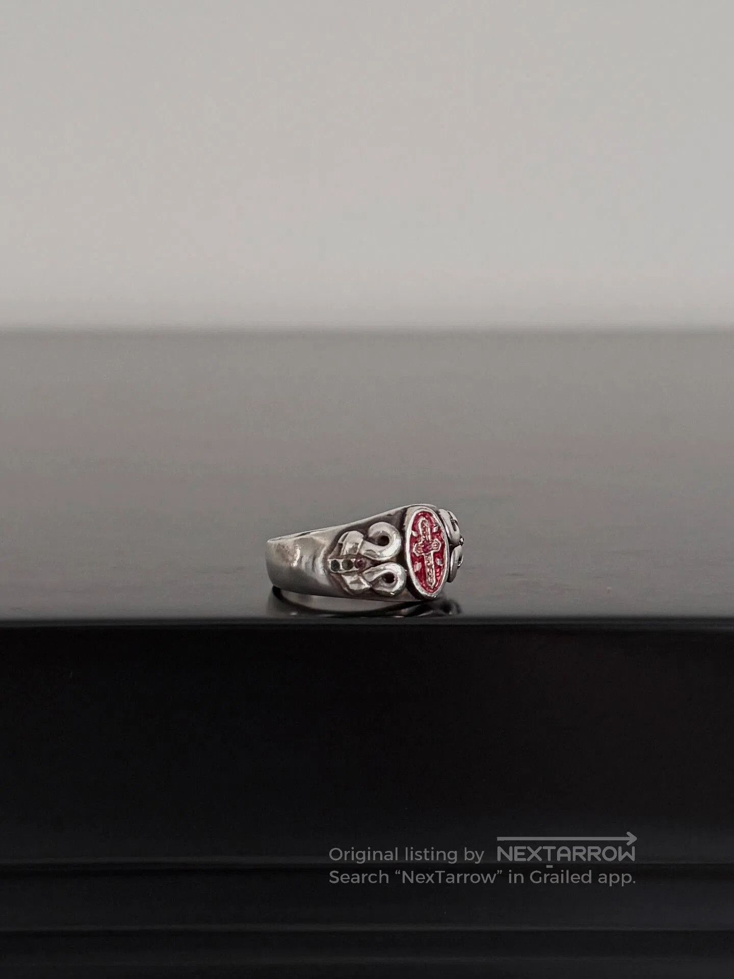 Jean Paul Gaultier Jean Paul Gaultier Archive Silver925 Cross Ring. Size ONE SIZE - 4 Thumbnail