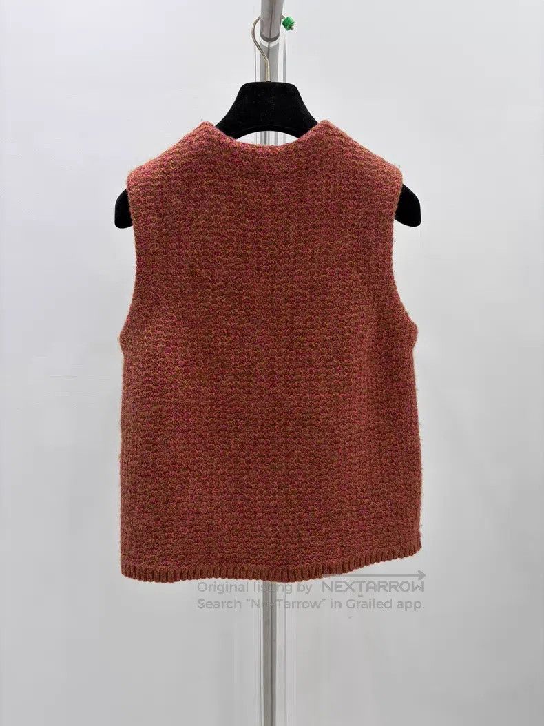 Chanel Chanel Orange cashmere alpaca wool vest Size XS / US 0-2 / IT 36-38 - 2 Thumbnail