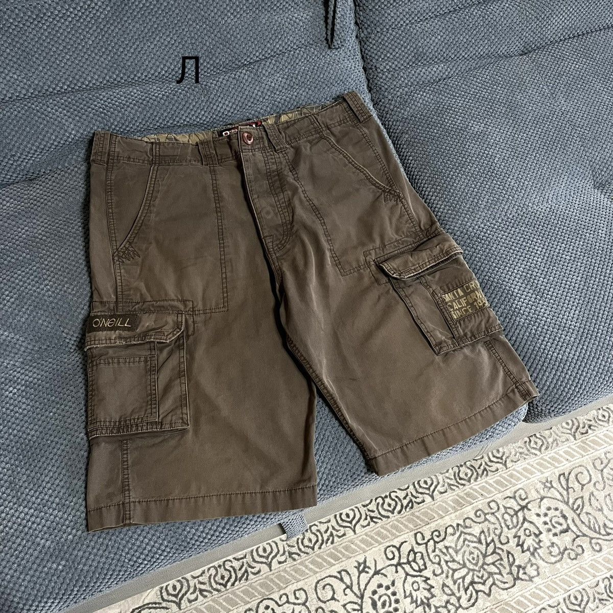 O'Neill × Vintage Crazy Y2K Oneill cargo Jorts Baggy Skater Shorts Size US 34 / EU 50 - 1 Thumbnail