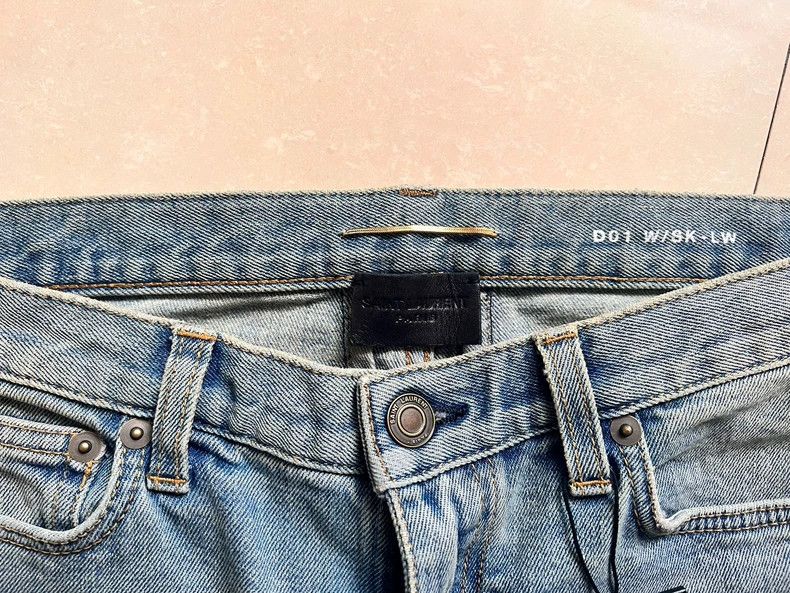 Saint Laurent Paris Saint laurent paris Broken Hole jeans 2506-Nextarrow Size US 28 / EU 44 - 2 Thumbnail
