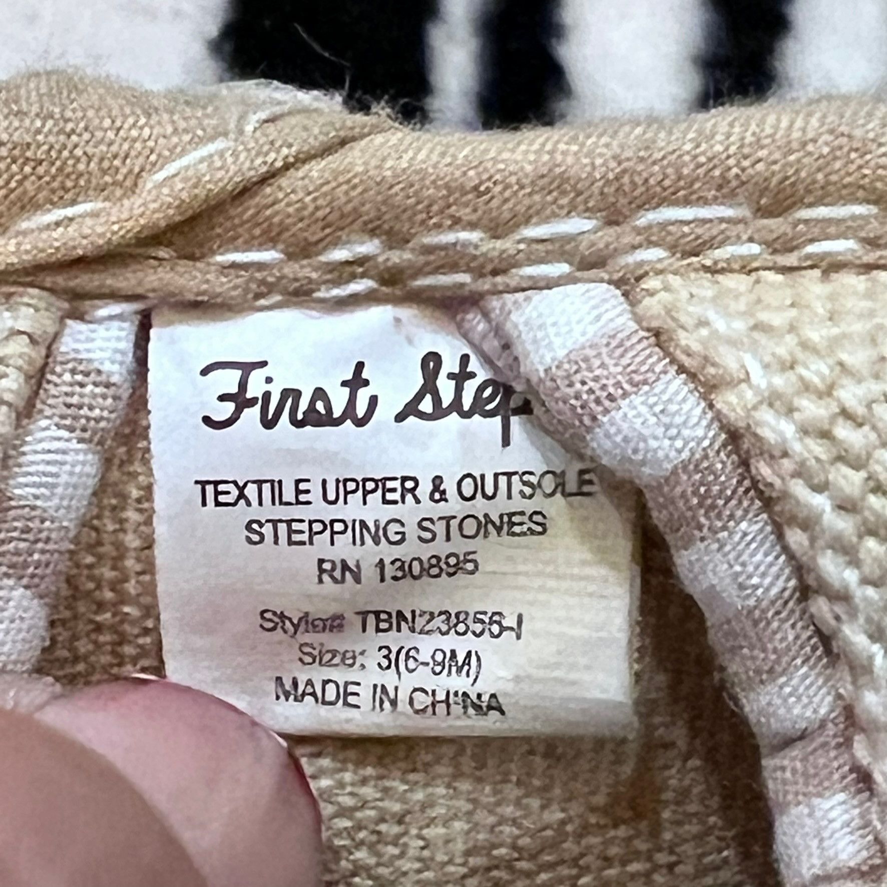 Other First Steps Canvas Hook & Loop Velcro Strap Baby Sandal Size US 5 / EU 37 - 5 Thumbnail