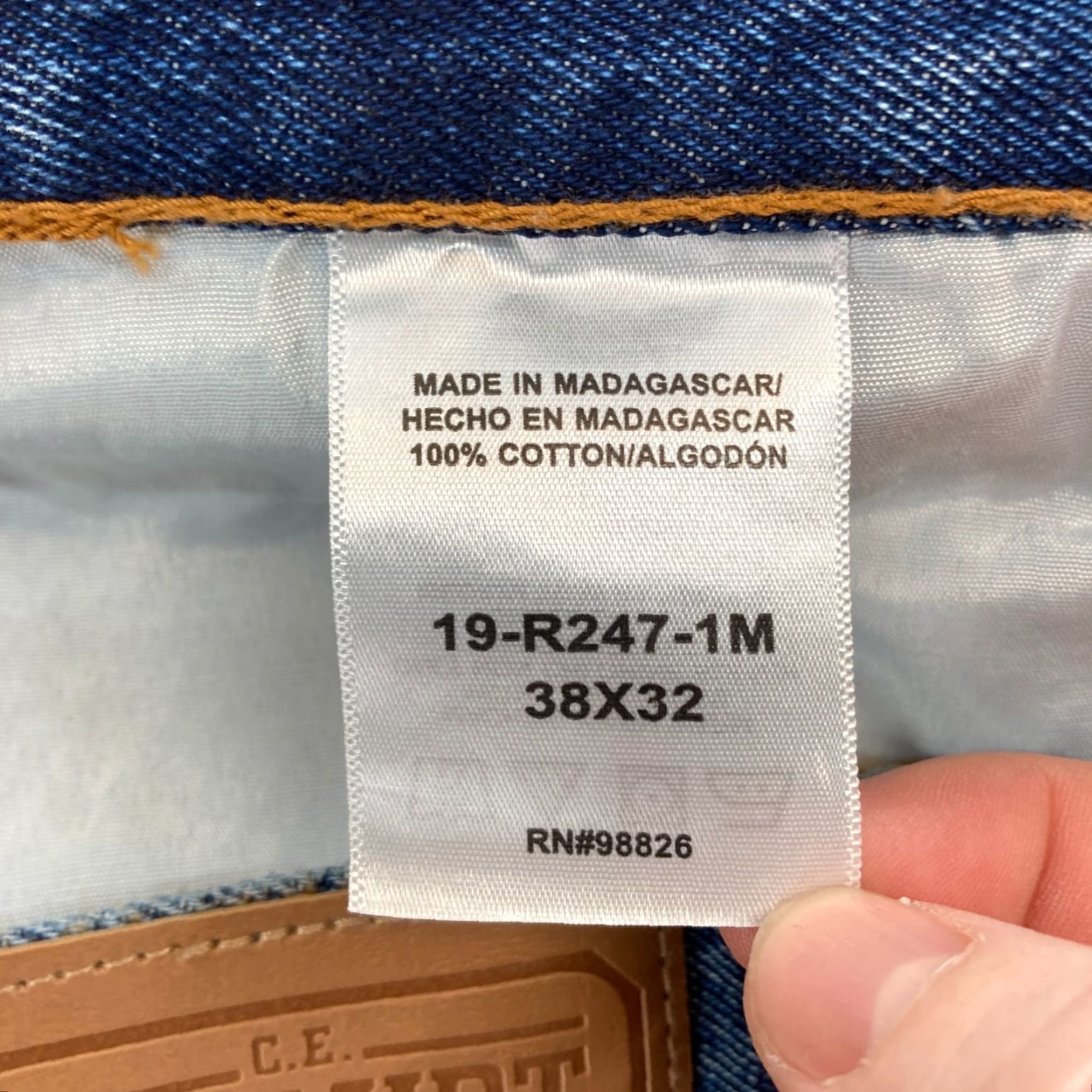 Vintage Foundry Relaxed Straight Jeans Mens 38x32 Medium Wash Blue Denim Workwear Pants Size US 38 / EU 54 - 5 Thumbnail