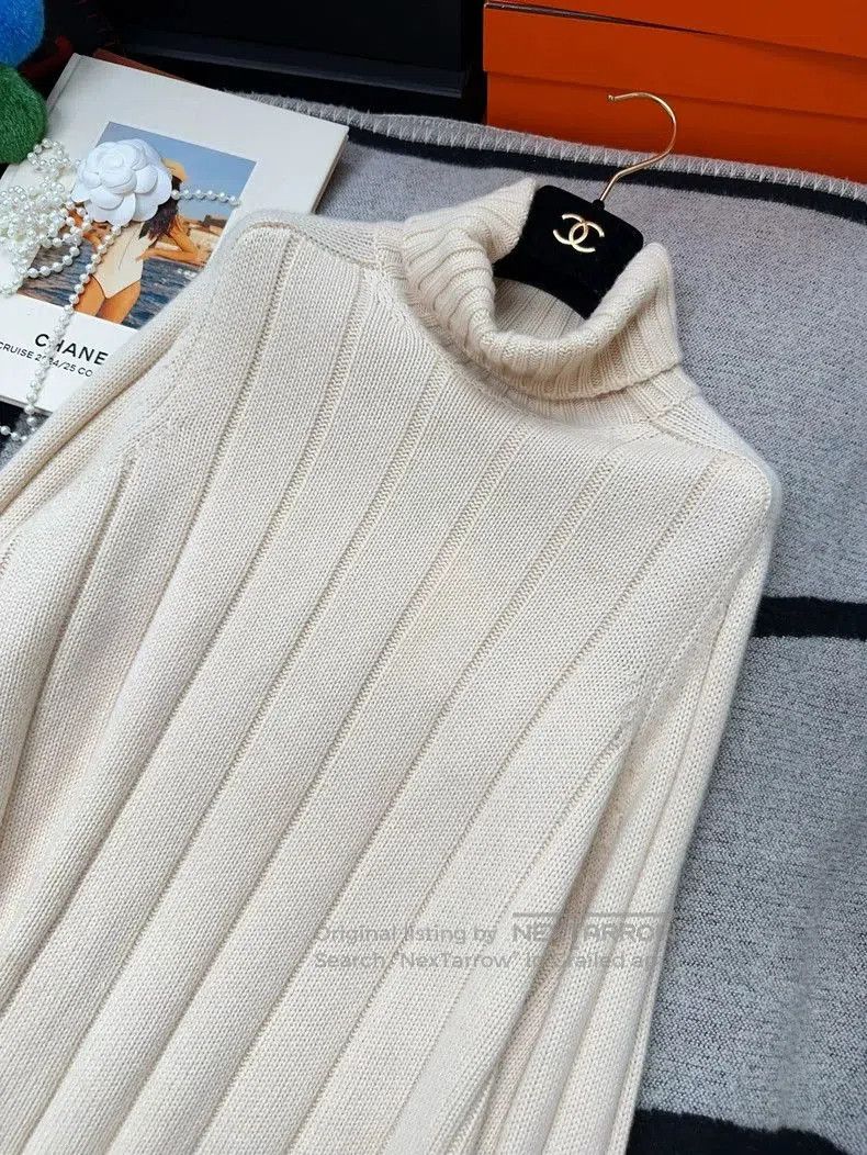 Loro Piana Loro Piana Baby Cashmere Ribbed Turtleneck Sweater. Size US M / EU 48-50 / 2 - 6 Thumbnail