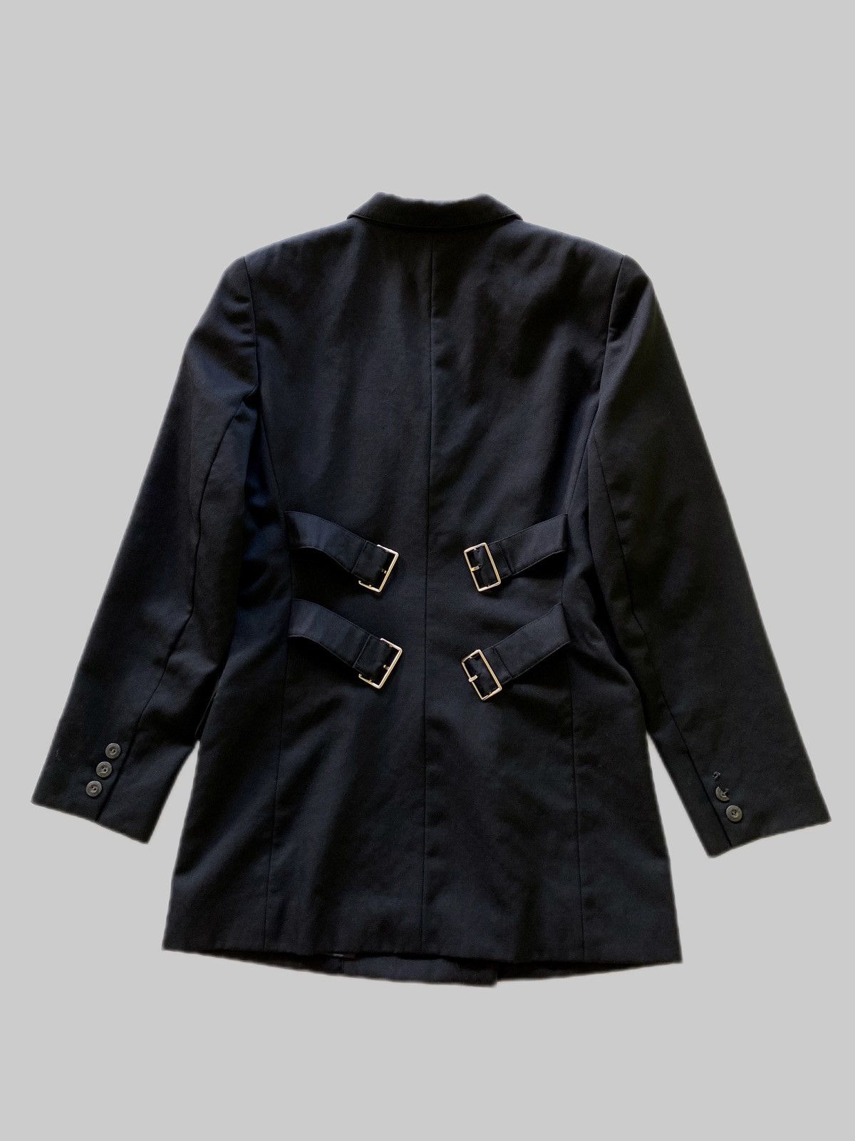 Jean Paul Gaultier ARCHIVES❗️Vintage Junior Gaultier Buckle Wool Blazer Size M / US 6-8 / IT 42-44 - 12 Thumbnail