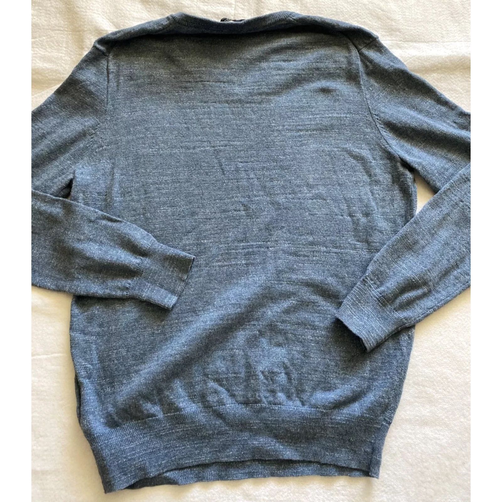J.Crew J.CREW Sweater Men M Blue V-Neck Knit Cotton Pullover Casual 90s Classic American/Colorful Knitwear Size US M / EU 48-50 / 2 - 7 Thumbnail