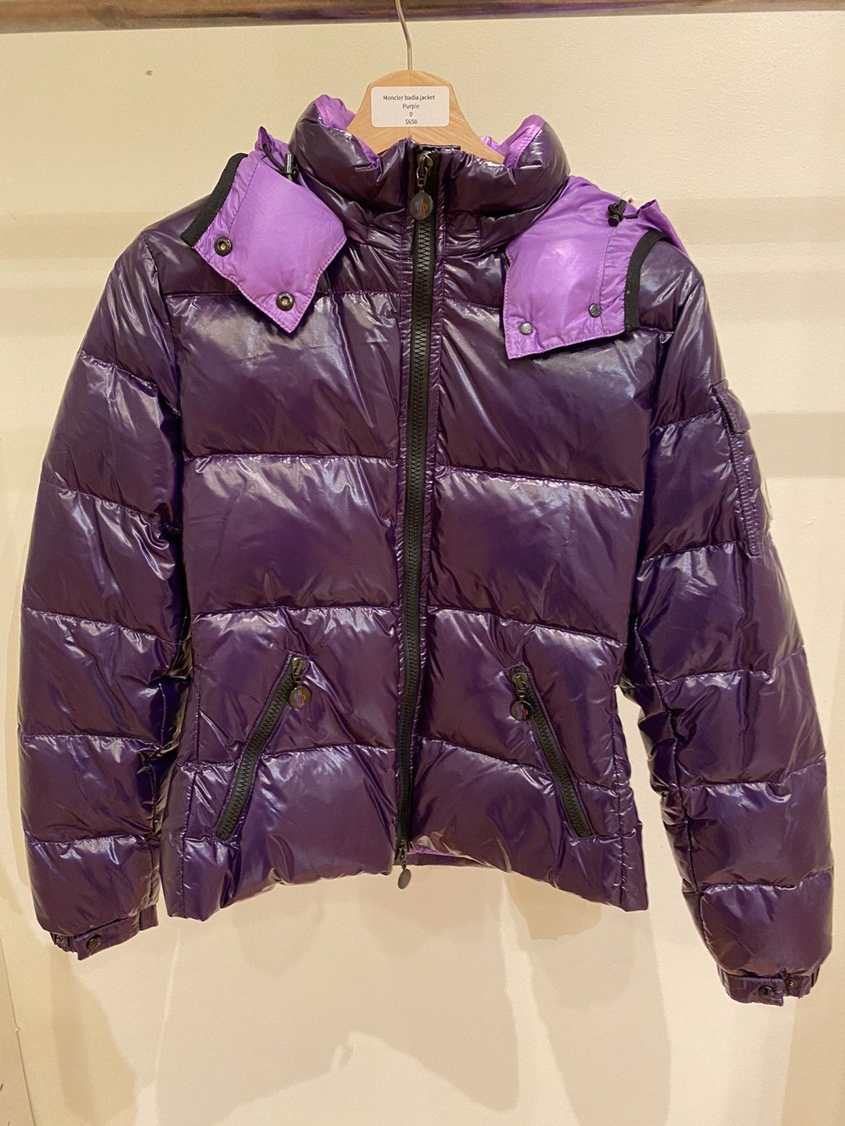 image of Moncler Badia Jacket in Purple, Men's (Size Small)