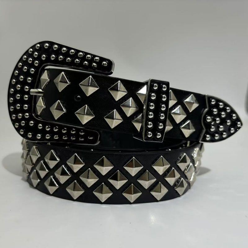 Japanese Brand Rivet studded belt Size ONE SIZE - 1 Thumbnail