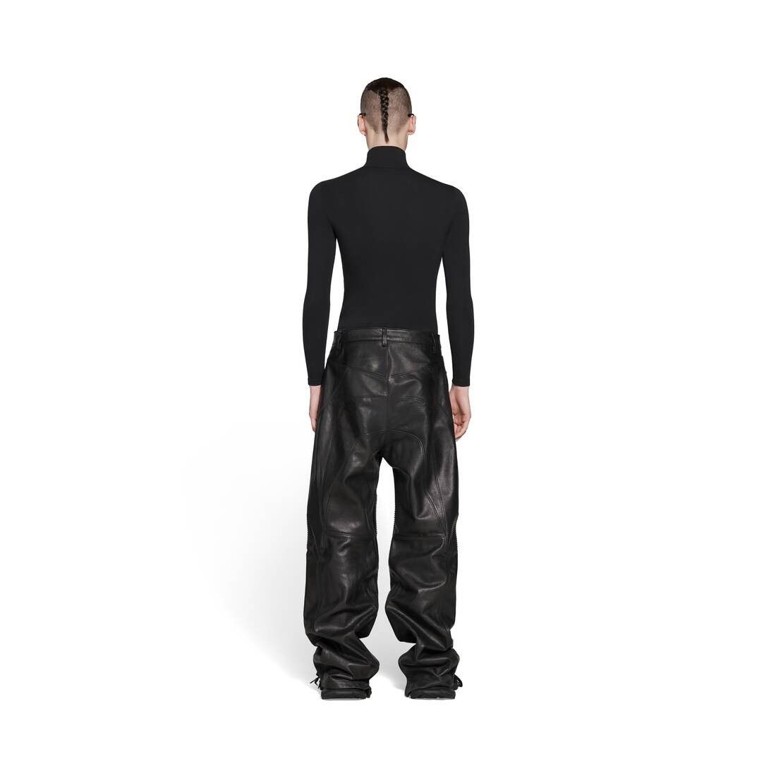 Balenciaga o1tr1nto0426 Biker Baggy Pants in Black Size US 30 / EU 46 - 4 Thumbnail