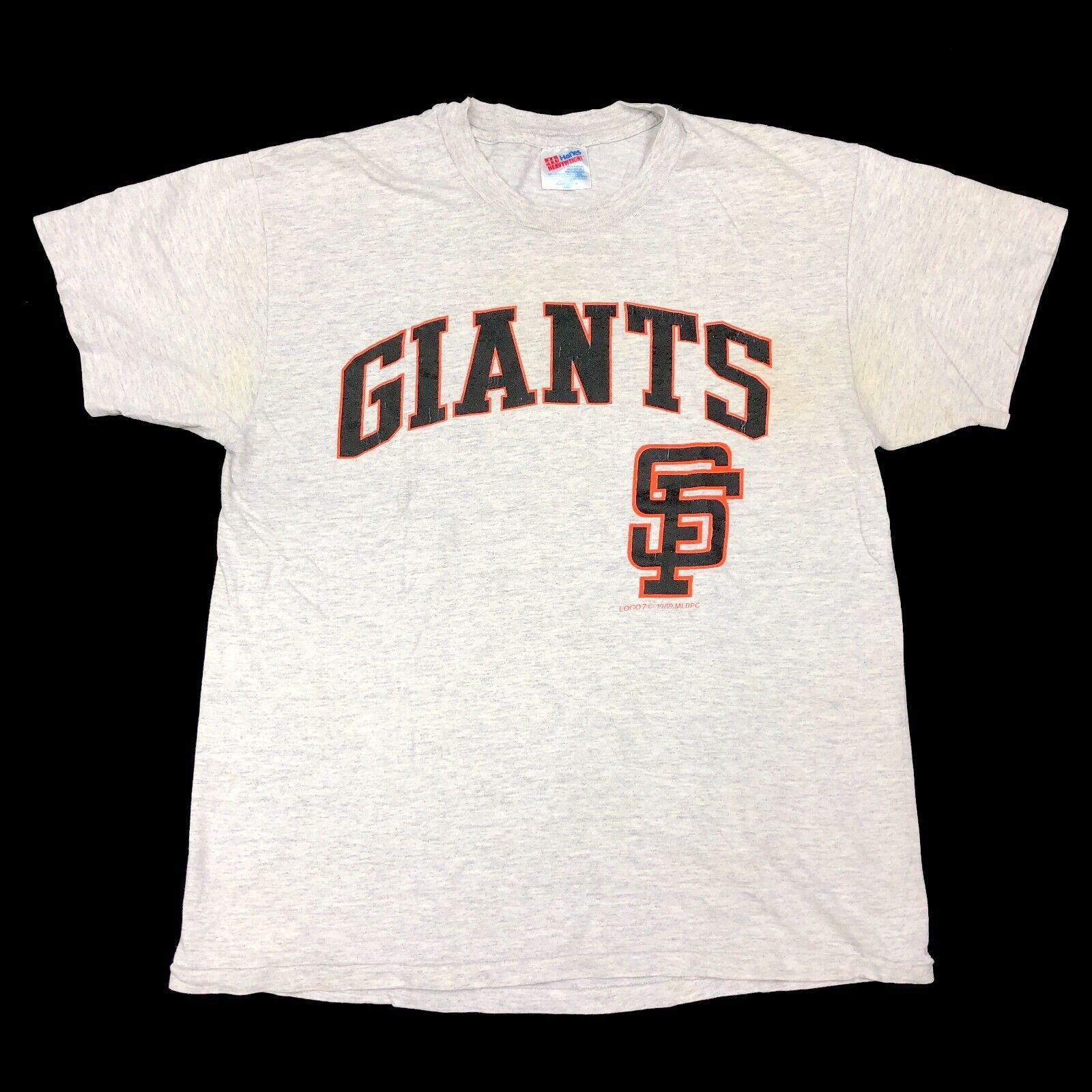 MLB × Vintage Vintage 1989 Logo 7 San Fran Giants Spellout Logo Grey Tee Size US L / EU 52-54 / 3 - 1 Thumbnail