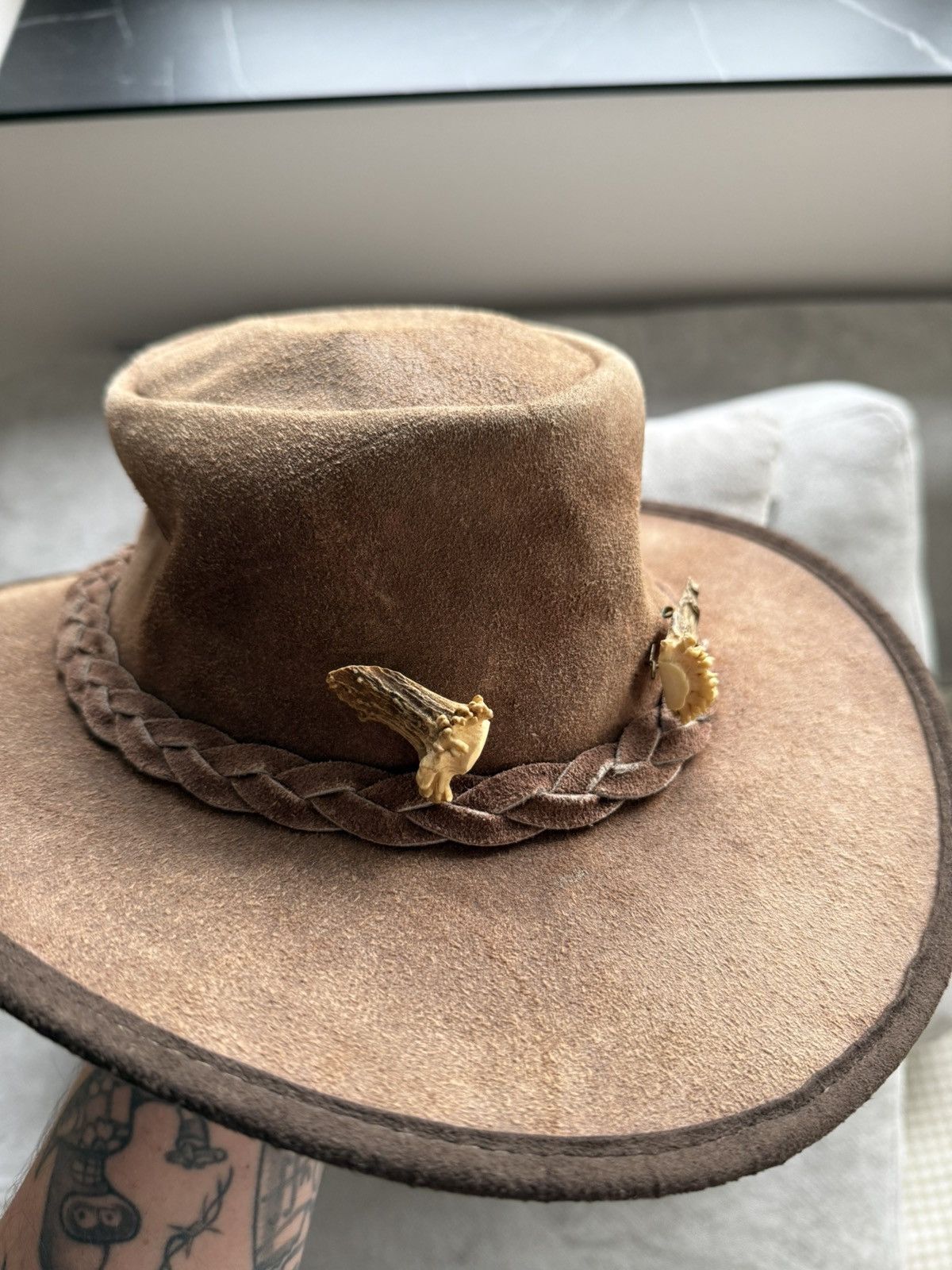 Vintage Barmah Australia x Trikora Squash Oiled Bones Leather Hat Size ONE SIZE - 3 Thumbnail