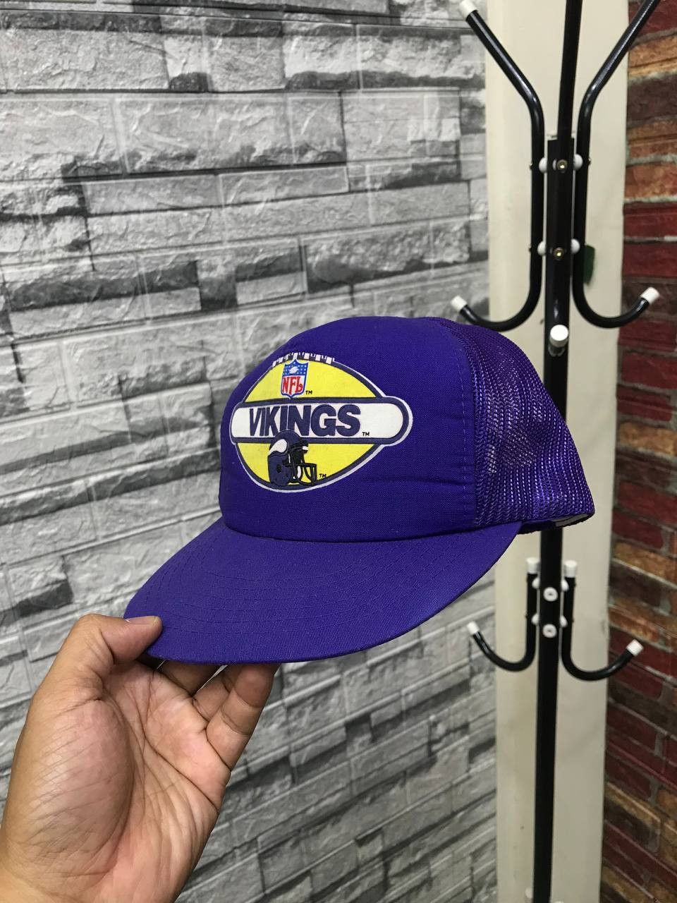 NFL × Vintage VINTAGE 90S NFL VIKINGS HAT Size ONE SIZE - 3 Thumbnail