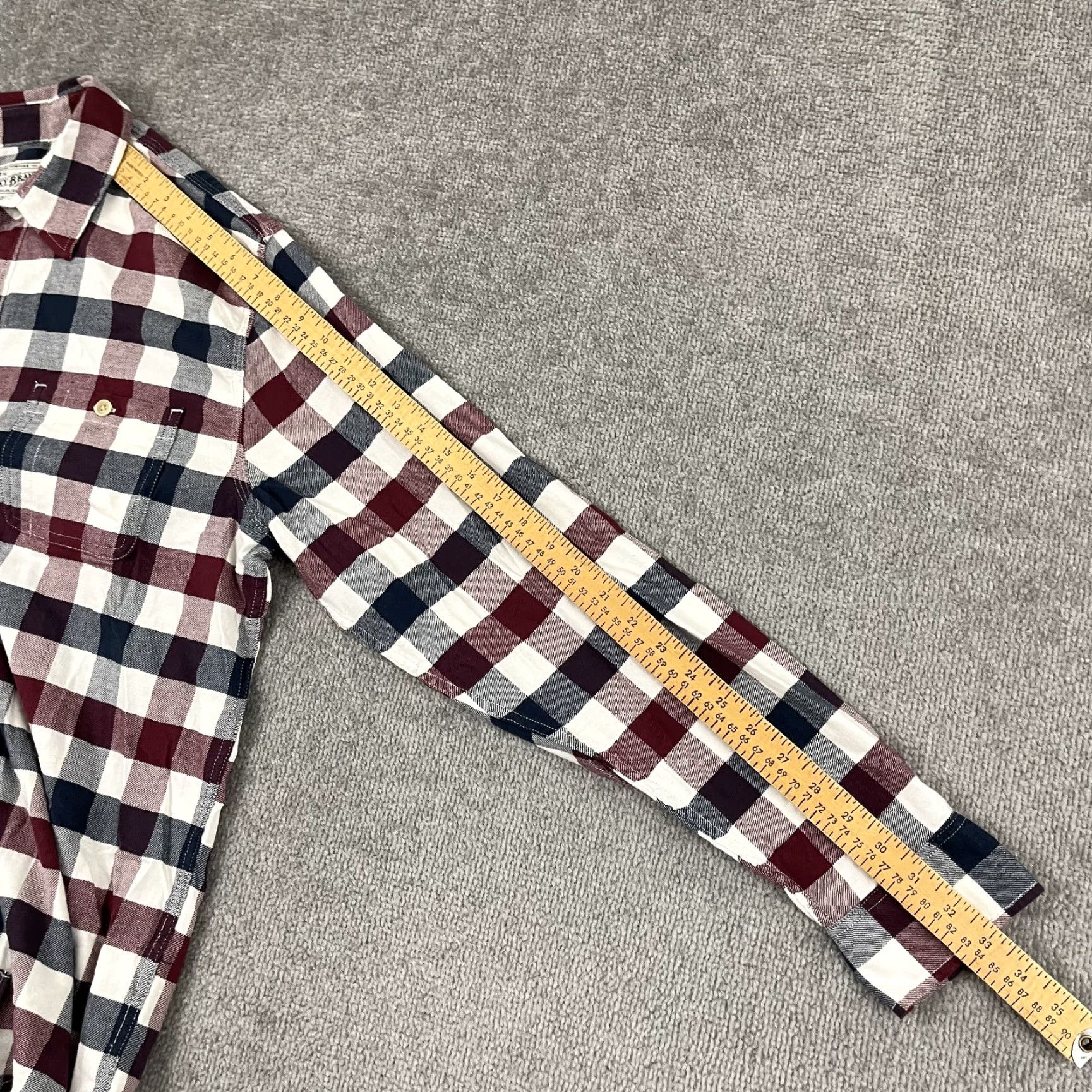 Lucky Brand Lucky Brand Flannel Shirt Mens Large Red White Blue Plaid Button Up Stretch NEW Size US L / EU 52-54 / 3 - 7 Thumbnail