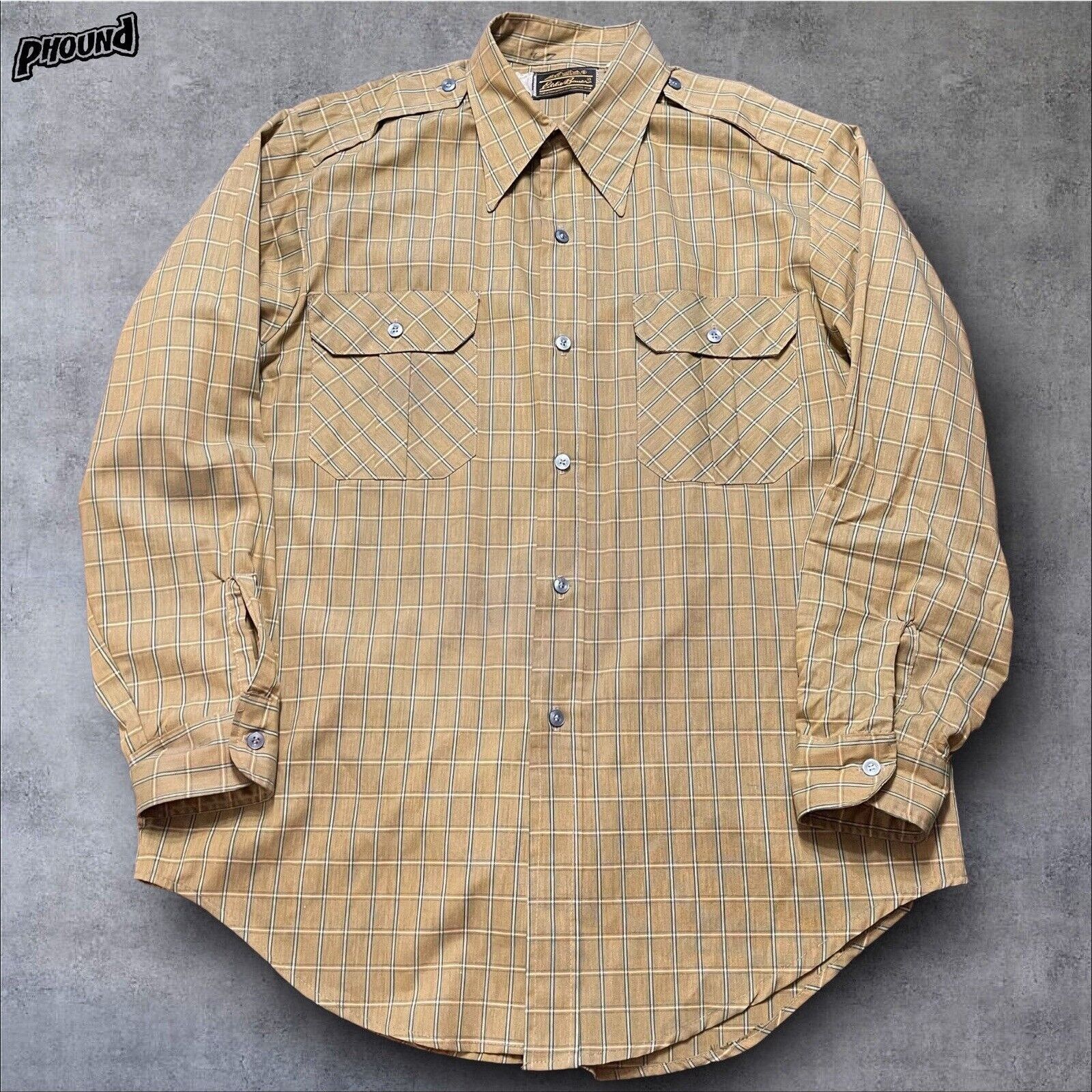 Eddie Bauer Vtg Eddie Bauer Mens 70s Shirt Button Up Double Pocket Fit L Size US L / EU 52-54 / 3 - 1 Thumbnail