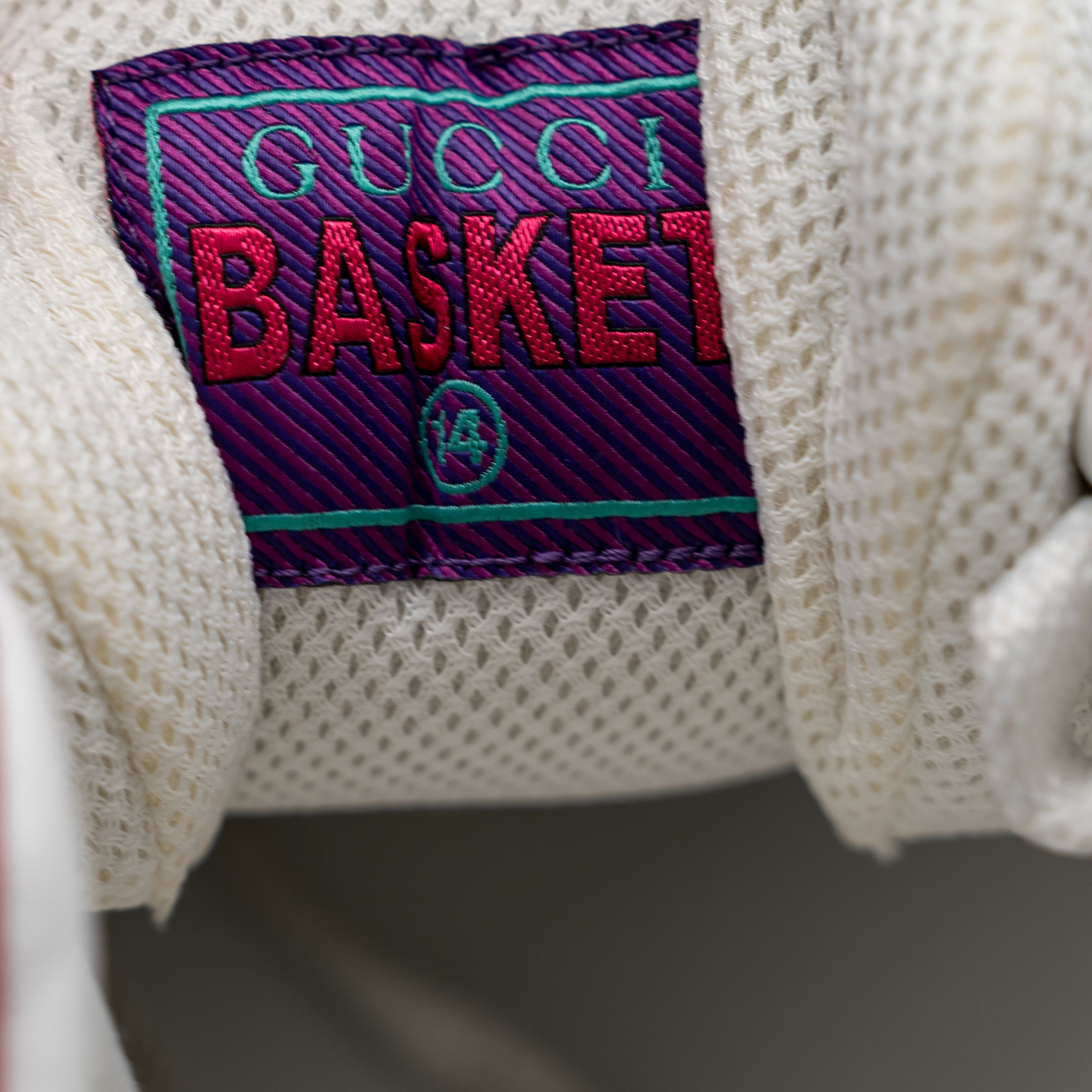 Gucci 14G 14.5 US Gucci Basket Low White Red Black Sneakers Size US 14 / EU 47 - 12 Thumbnail