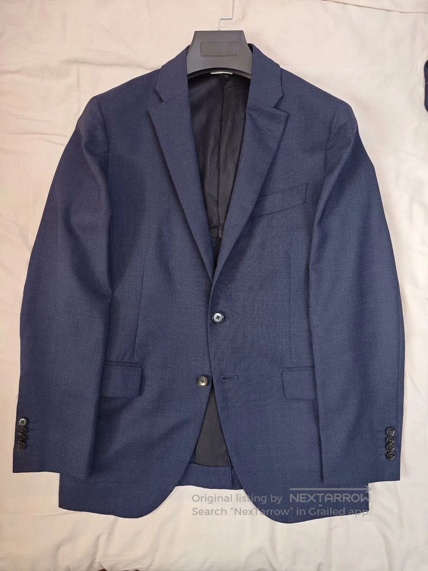 Japanese Brand Italian Wool Unstructured Suit Jacket. Size US S / EU 44-46 / 1 - 5 Thumbnail