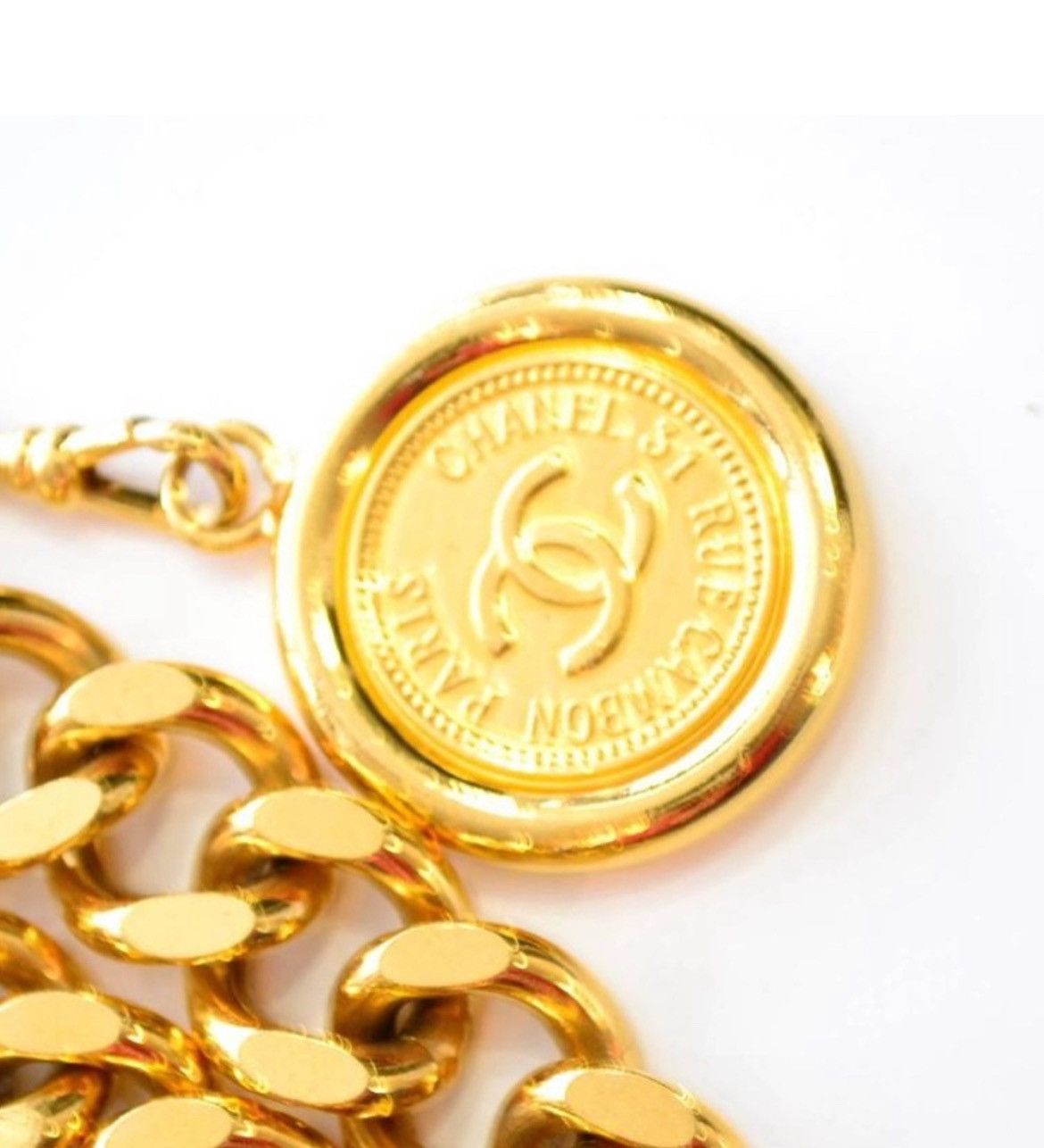 Chanel CHANEL Gold Chain Vintage Medallion Belt Necklace Size ONE SIZE - 5 Thumbnail