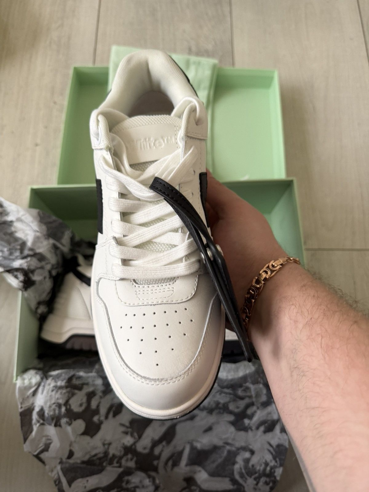 Off-White Off White Out Off Office Whute Black Size US 7 / EU 40 - 2 Thumbnail