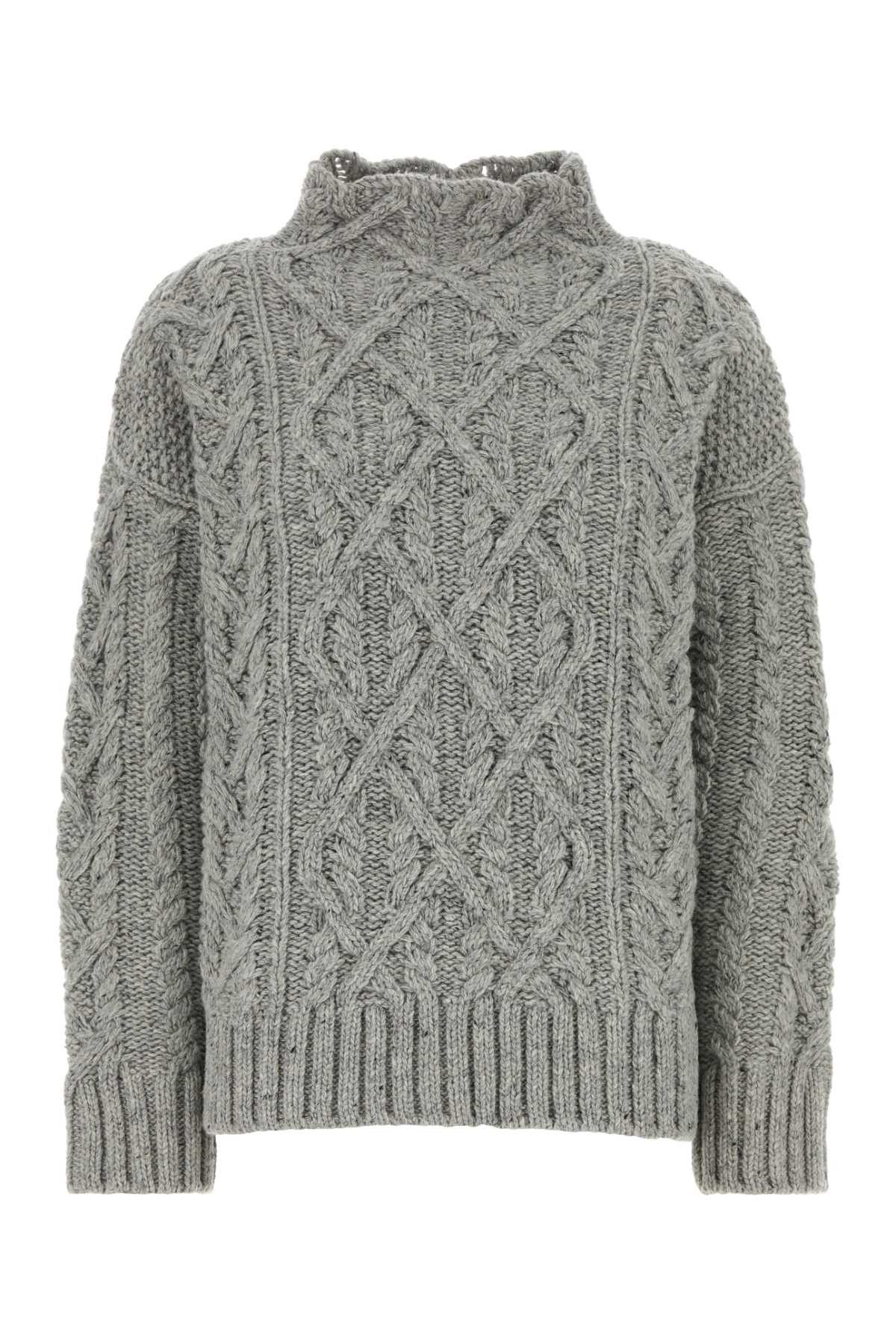 Jil Sander Grey Wool Sweater Size XS / US 0-2 / IT 36-38 - 1 Thumbnail