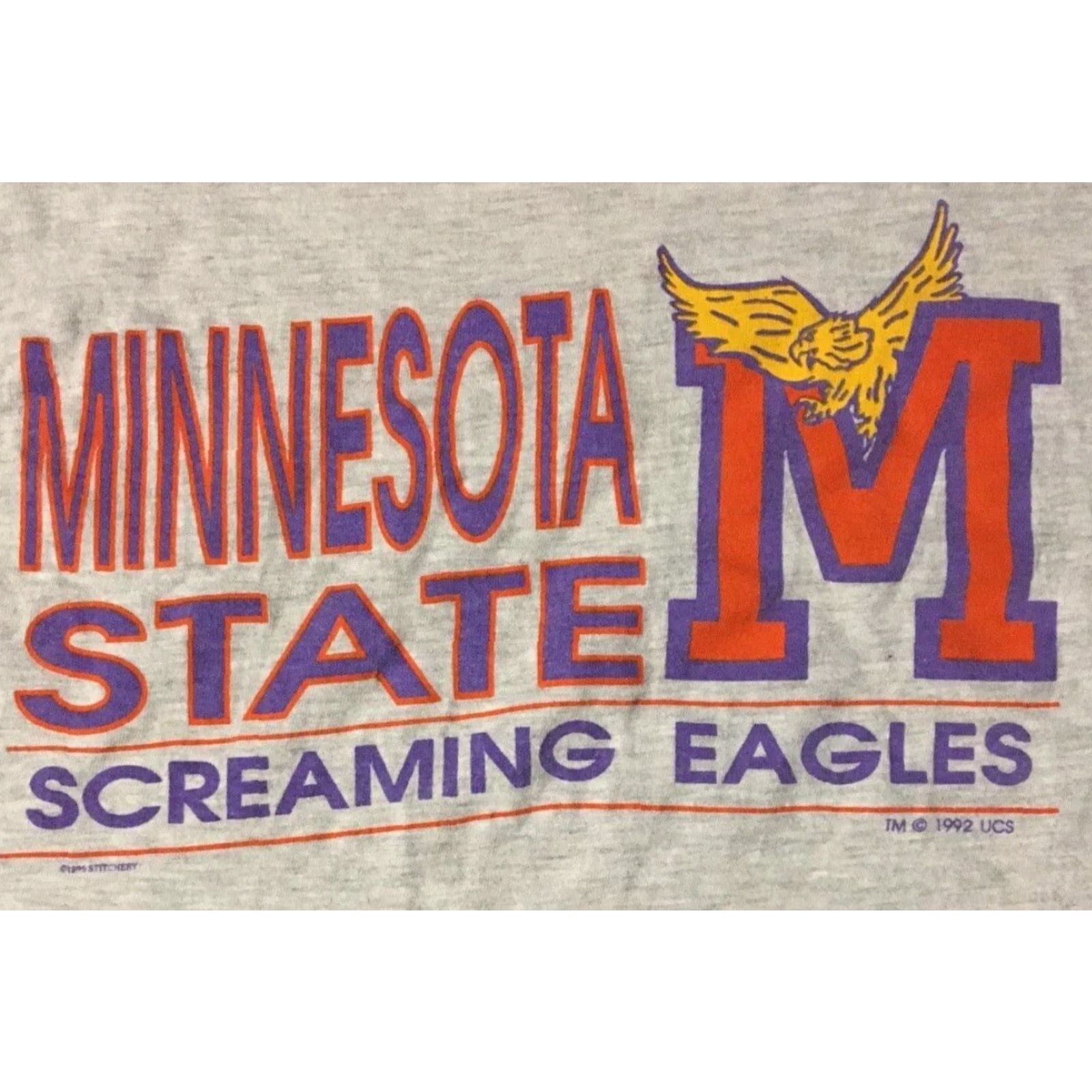 Coach Vtg 90s Coach TV Show Faded Minnesota State Screaming Eagles Promo Shirt M Gray Short Sleeve T-Shirt Mens Size US M / EU 48-50 / 2 - 2 Thumbnail
