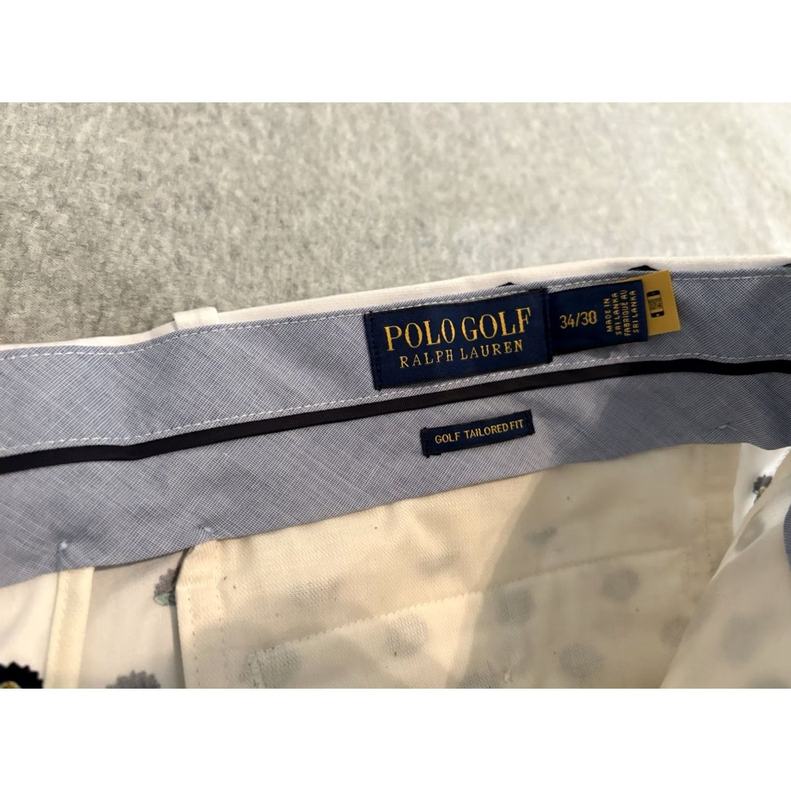 Polo Ralph Lauren Polo Ralph Lauren Golf Pants Floral White Mens 34x30 NWT Tailored Fit Cotton Elastane Flat Front Pinstripe? Size US S / EU 44-46 / 1 - 4 Thumbnail