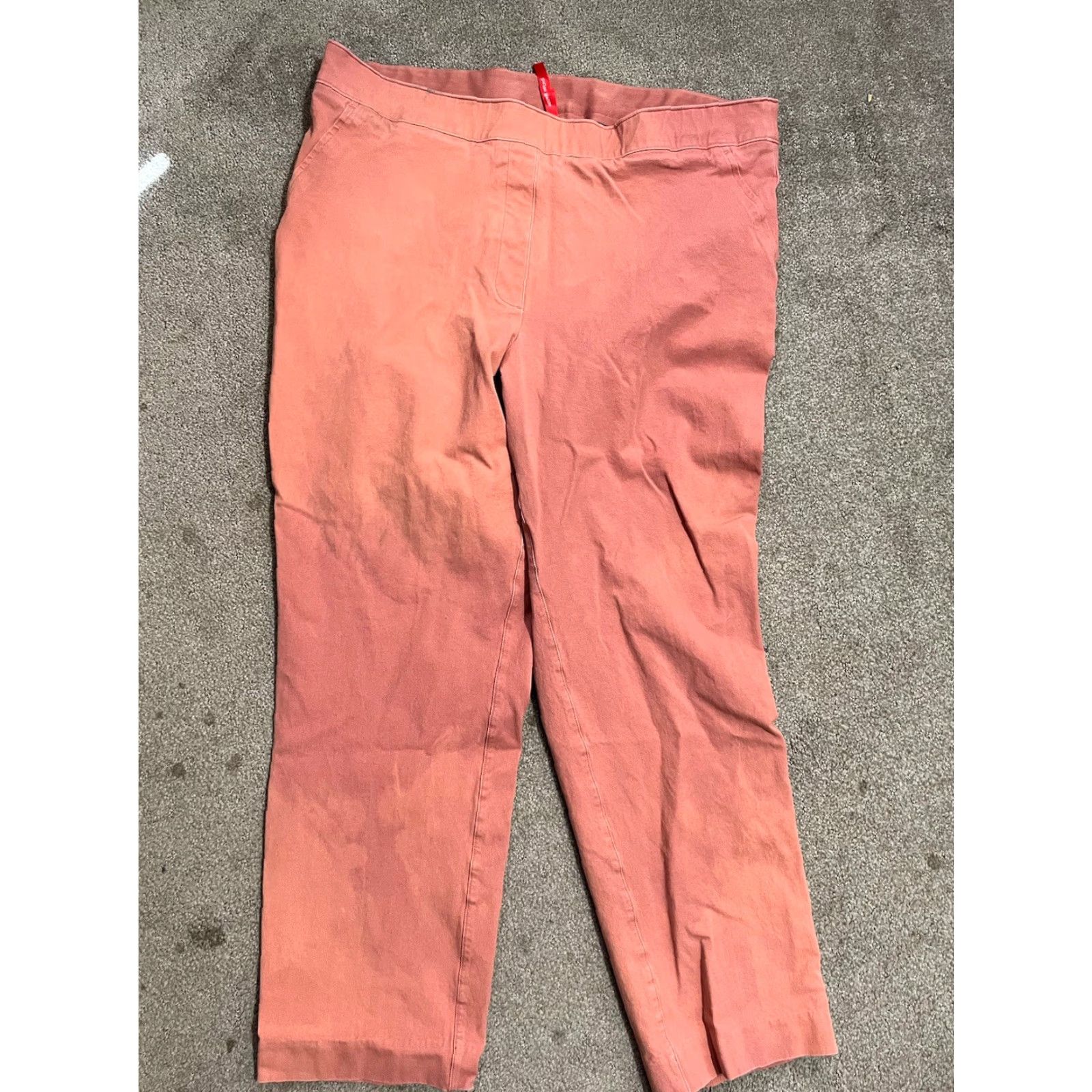 Spanx Spanx Leggings Womens XL Pink Denim Pull On Stretch Ankle 26 in Inseam Size 40" / US 18 - 2 Thumbnail