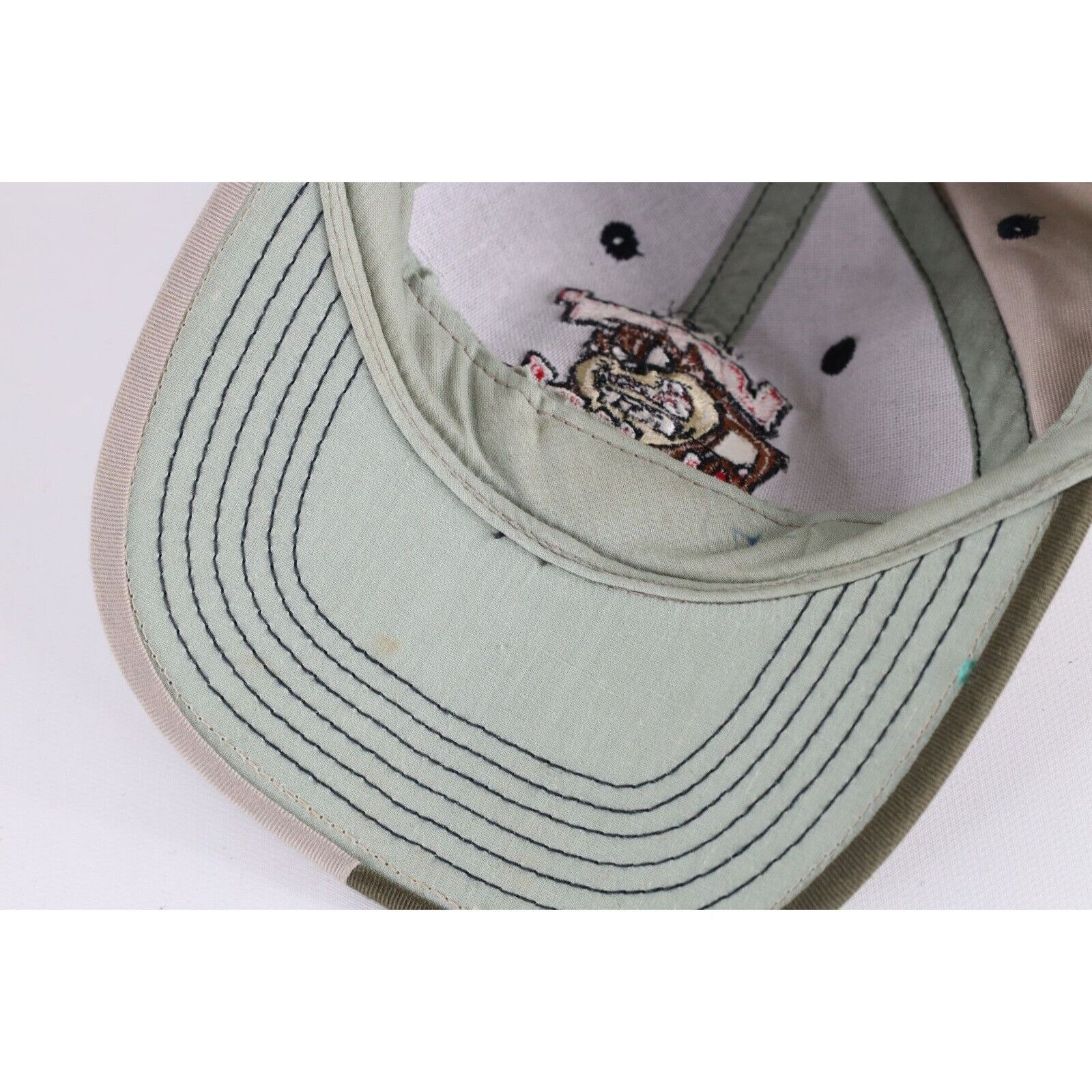 Vintage Vintage 90s Looney Tunes Taz You Looking For Trouble Hat Size ONE SIZE - 9 Thumbnail