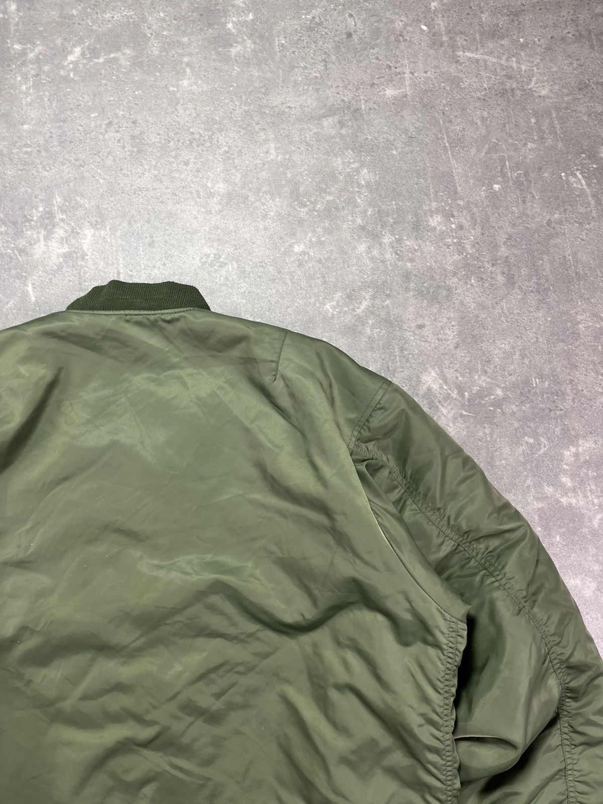 Fostex Garments Fostex Garments MA-1 Green Baggy Boxy Bomber Jacket XL XXL Size US XL / EU 56 / 4 - 13 Thumbnail