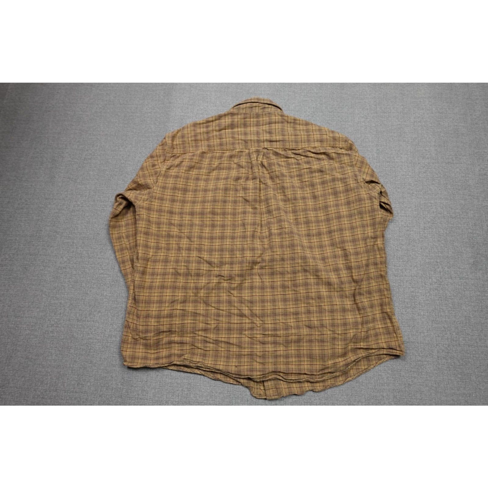 Carhartt Carhartt Button-Up Flannel Shirt Mens XL Brown Plaid Workwear S131GYL Size US XL / EU 56 / 4 - 4 Thumbnail