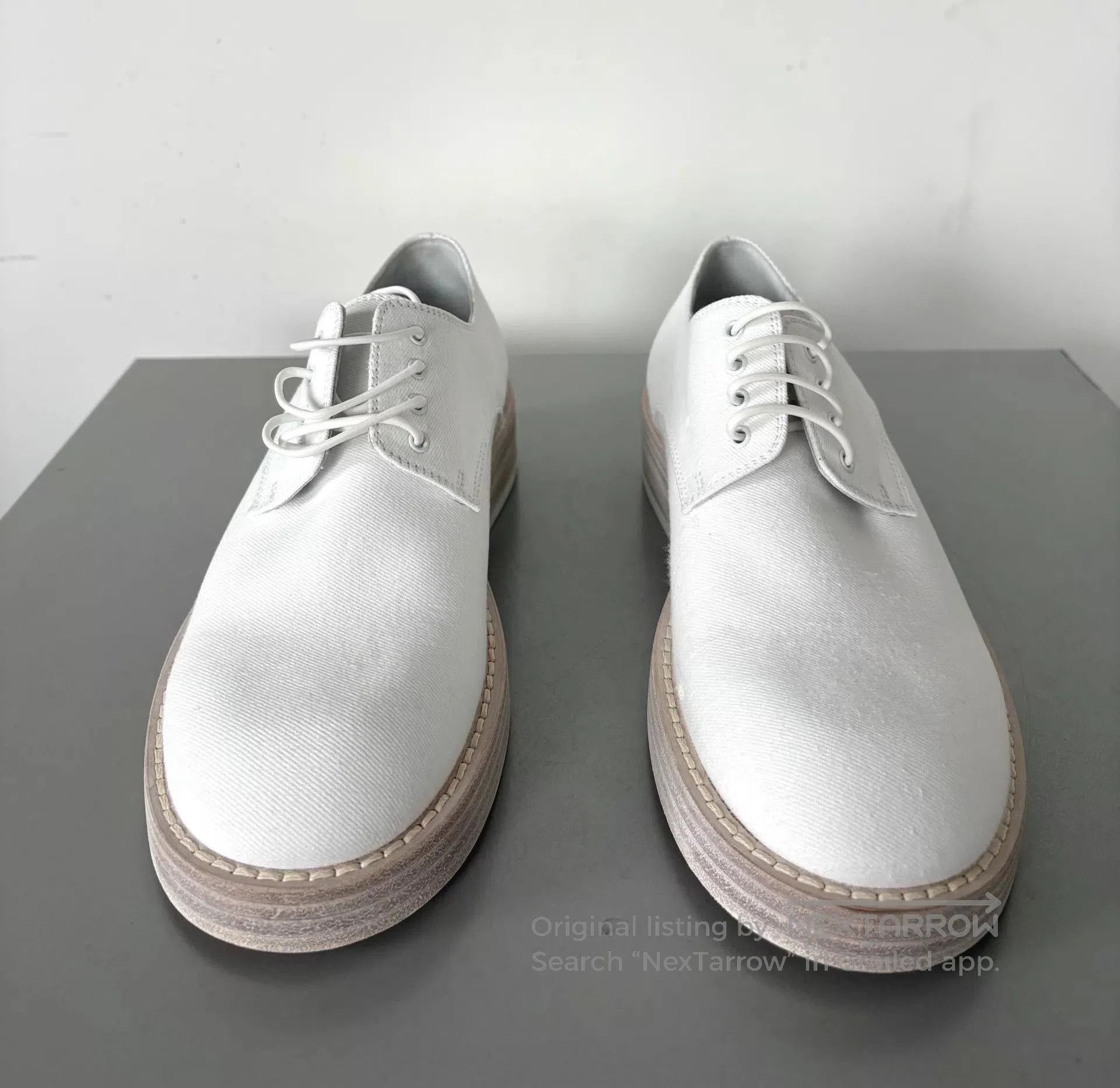 Ann Demeulemeester White Lace-Up Formal Shoes Size 6.5. Size US 6.5 / EU 39-40 - 4 Thumbnail