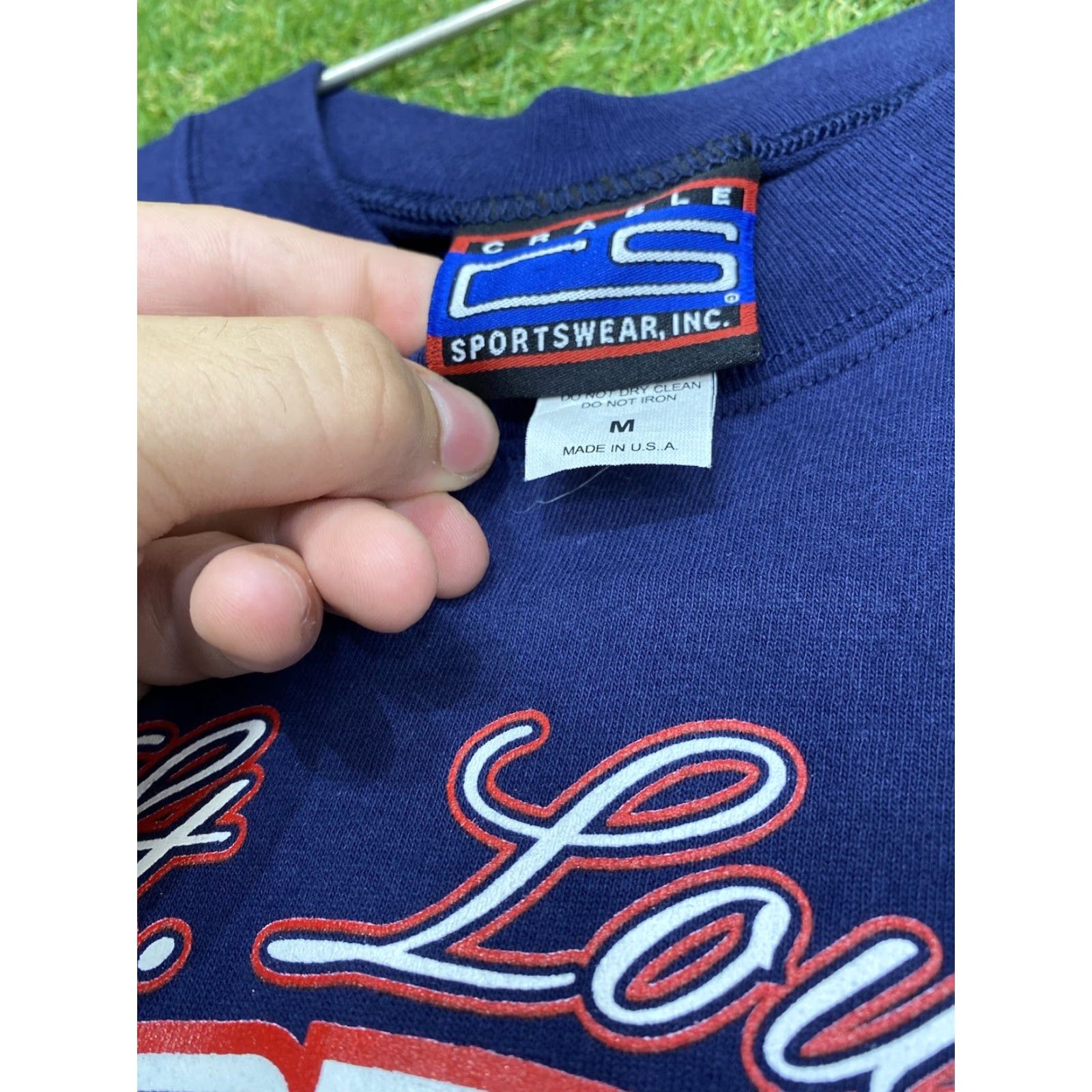 Vintage VINTAGE Crable Sportswear St. Louis Cardinals T-Shirt Mens Medium Cotton Blue 90s Sportswear Men's Size US M / EU 48-50 / 2 - 6 Thumbnail