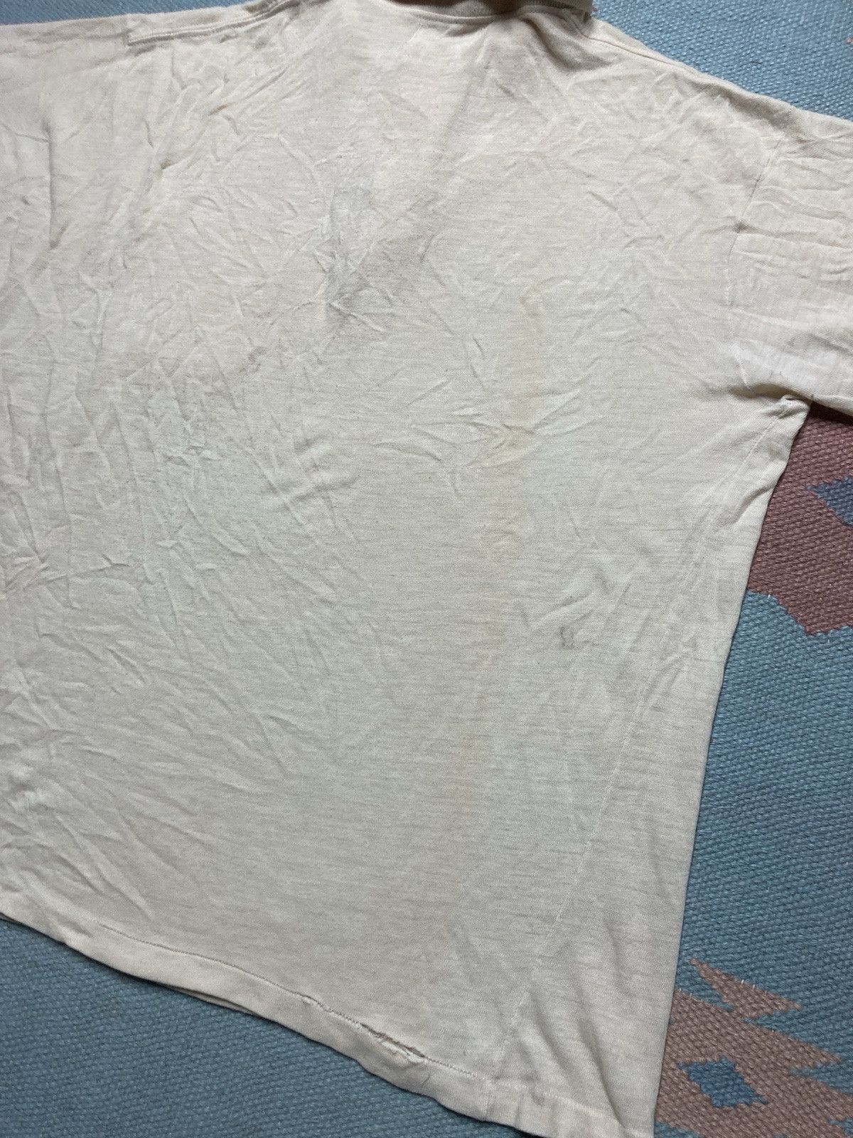 Van Heusen × Vintage Vtg 60s polo shirt Van Heusen acrylic distressed blank XL Size US XL / EU 56 / 4 - 10 Thumbnail