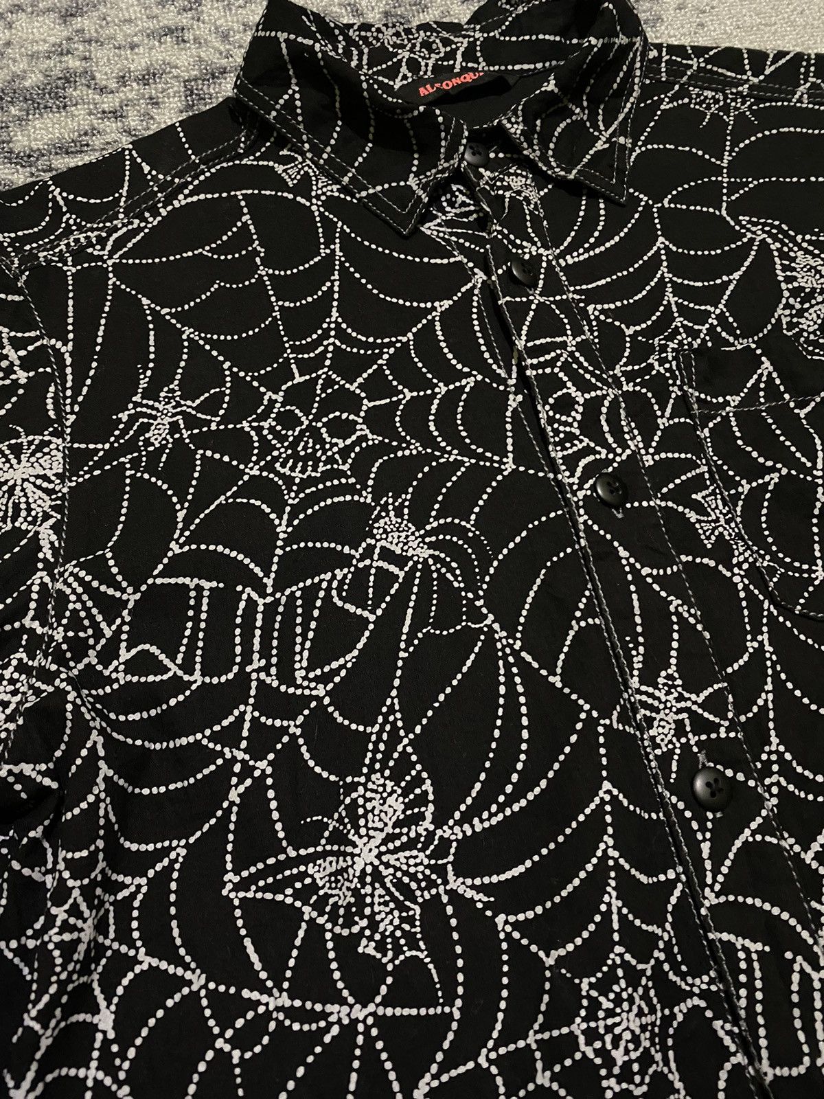 Hysteric Glamour × If Six Was Nine × Le Grande Bleu (L.G.B.) 2000s Algonquins skull spider webs shirt Size US M / EU 48-50 / 2 - 3 Thumbnail