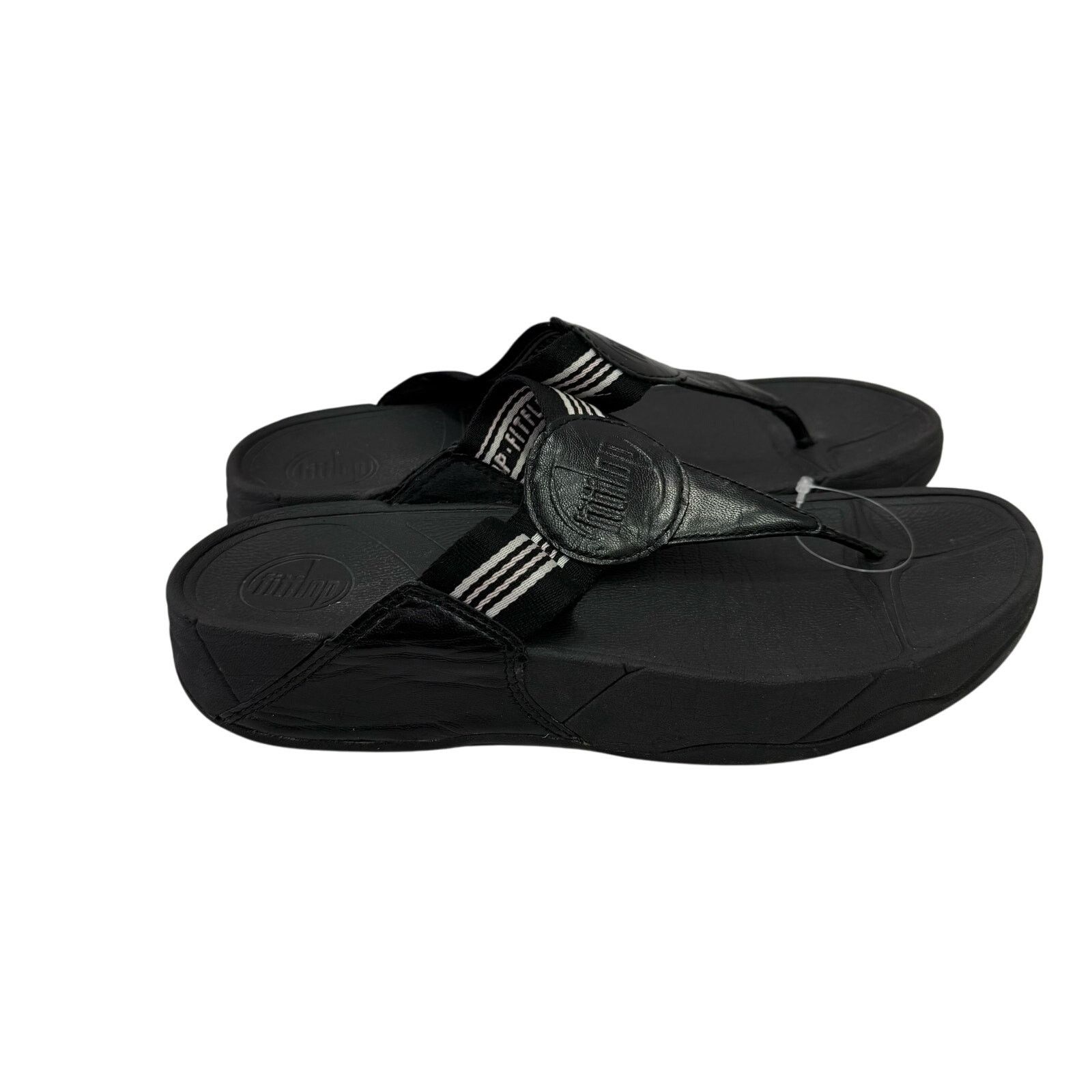 Fitbit Fitflop Women's Sandals sz 9 Wedge Thong Comfort #25-II Size US 9 / IT 39 - 4 Thumbnail